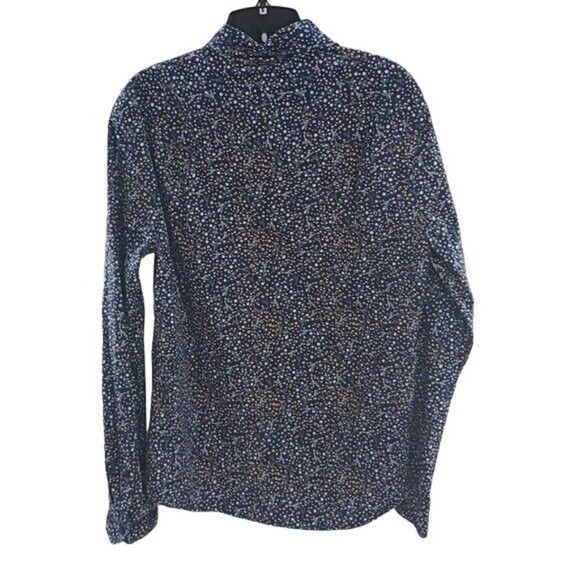 Express Express Button Down Shirt Blue Floral Print Stretch Size S Size US S / EU 44-46 / 1 - 6 Thumbnail