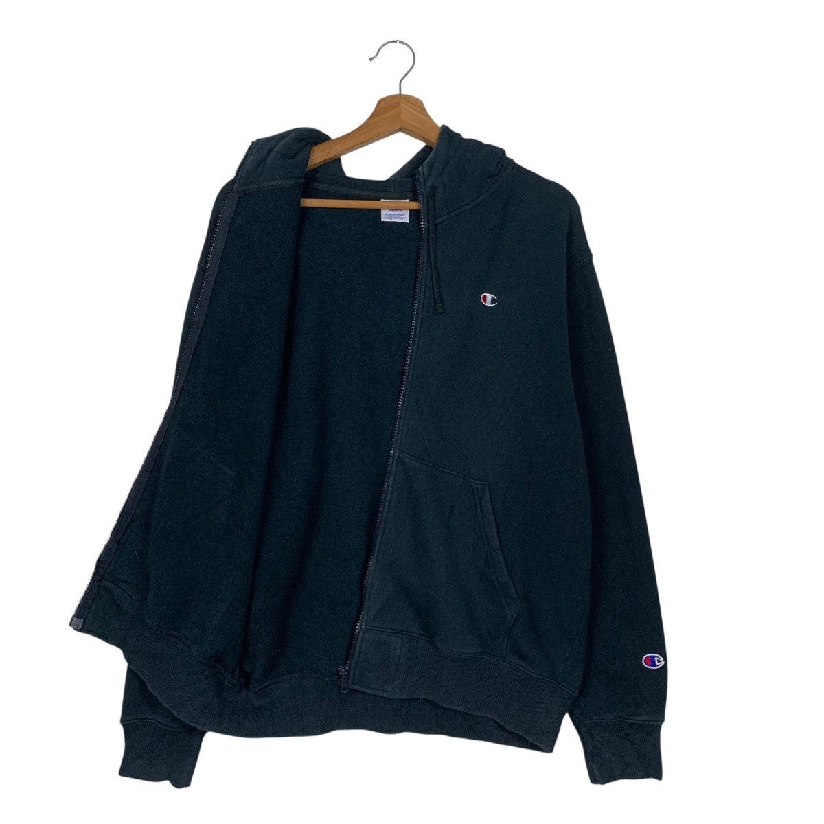 Champion CHAMPION Navy Blue Zipper Hoodie Sweatshirt #3615-C165 Size US M / EU 48-50 / 2 - 8 Thumbnail