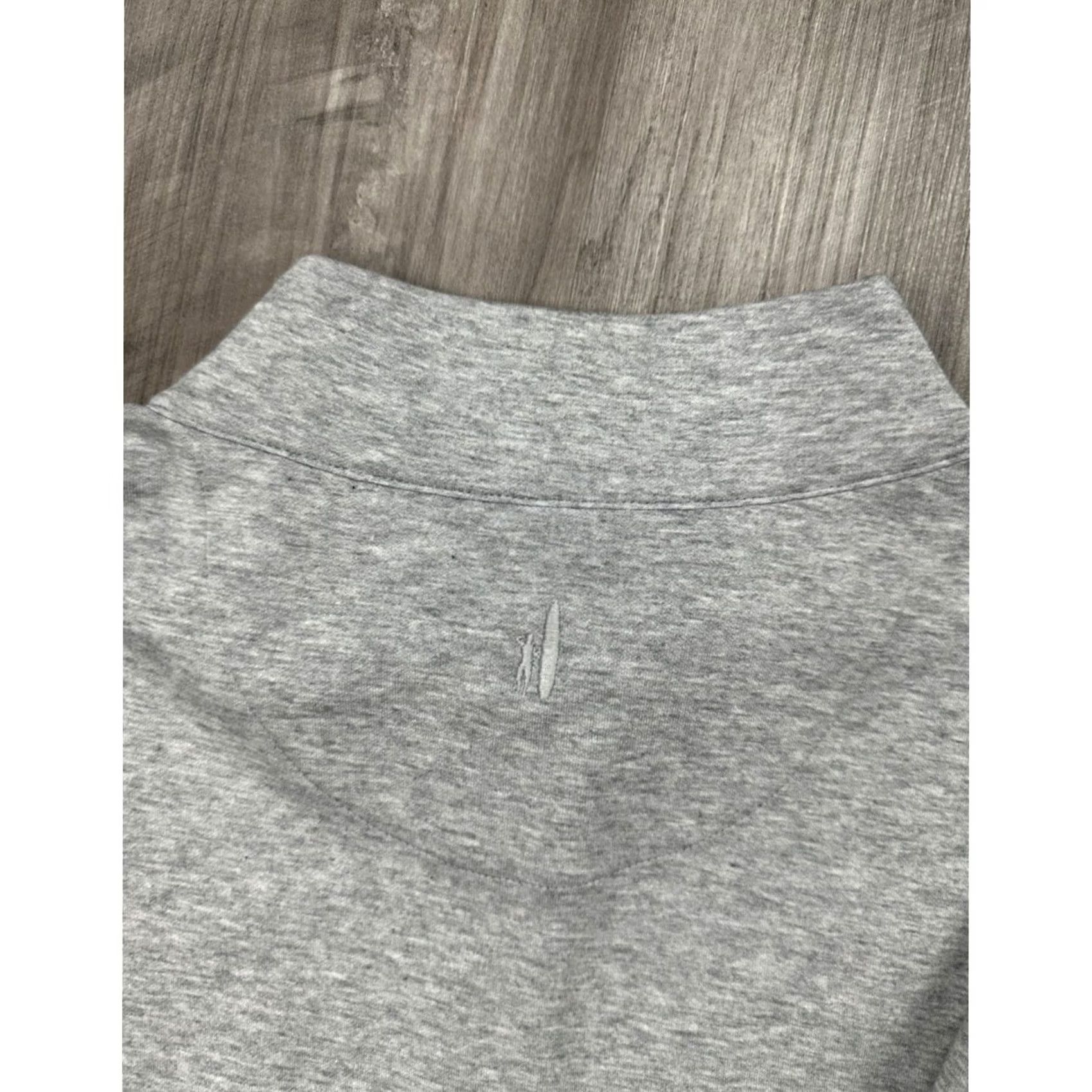 johnnie-O VINTAGE Johnnie-O Sully Light Gray Quarter Zip Pullover 4XB Mens Big & Tall Sweatshirt Pullover Gray 4XB 90s Size US XXL / EU 58 / 5 - 4 Thumbnail