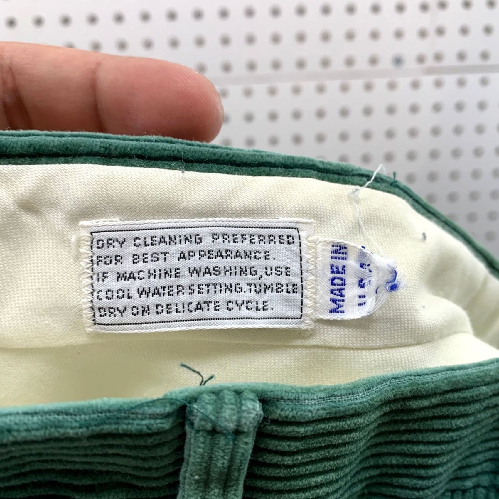Vintage VINTAGE L.L. Bean Corduroy Pants Mens 36x29 Green Turquoise Made USA Shirt Size US 36 / EU 52 - 4 Thumbnail