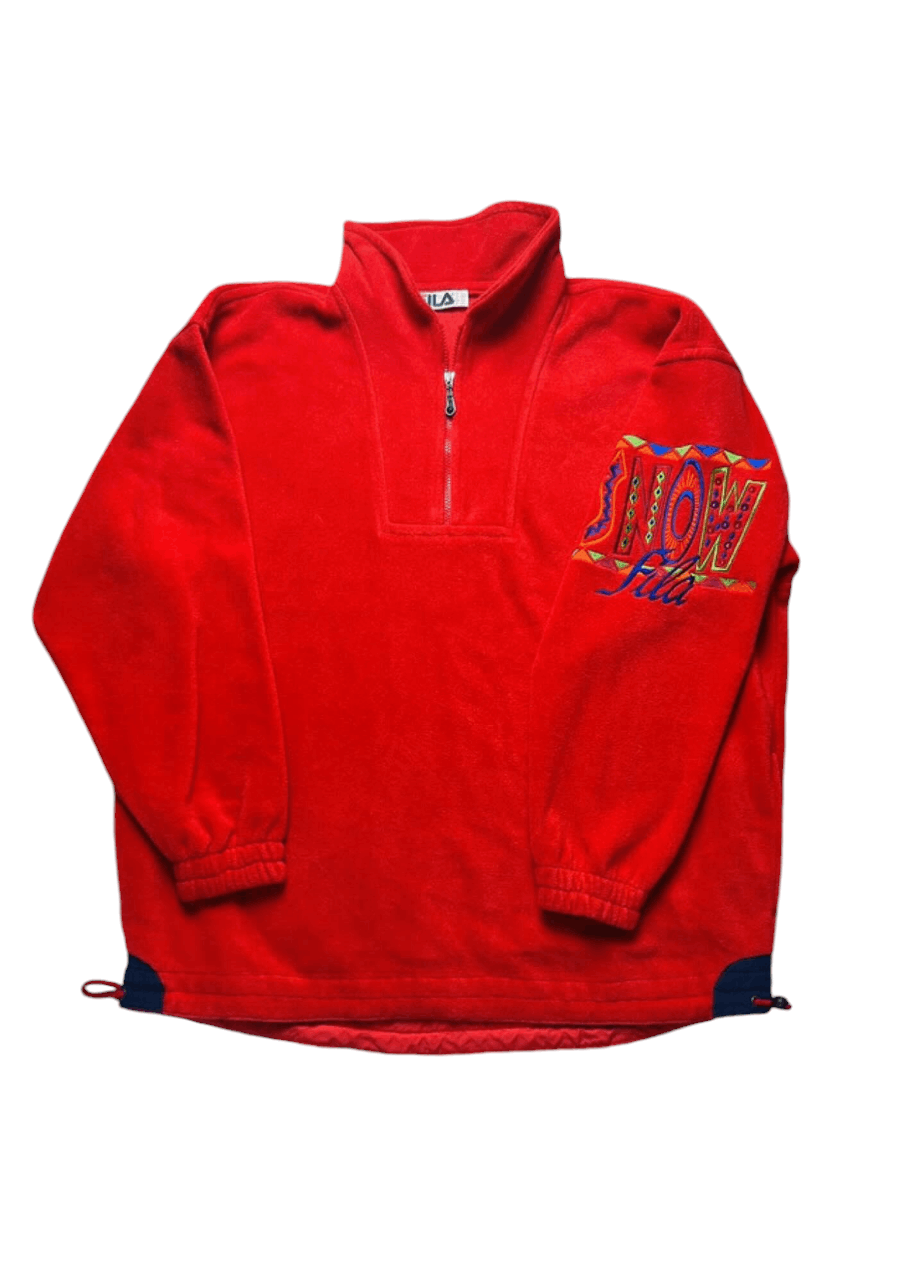 Fila Sweatshirt fleece polartec Fila Snow vintage Size US XL / EU 56 / 4 - 1 Thumbnail