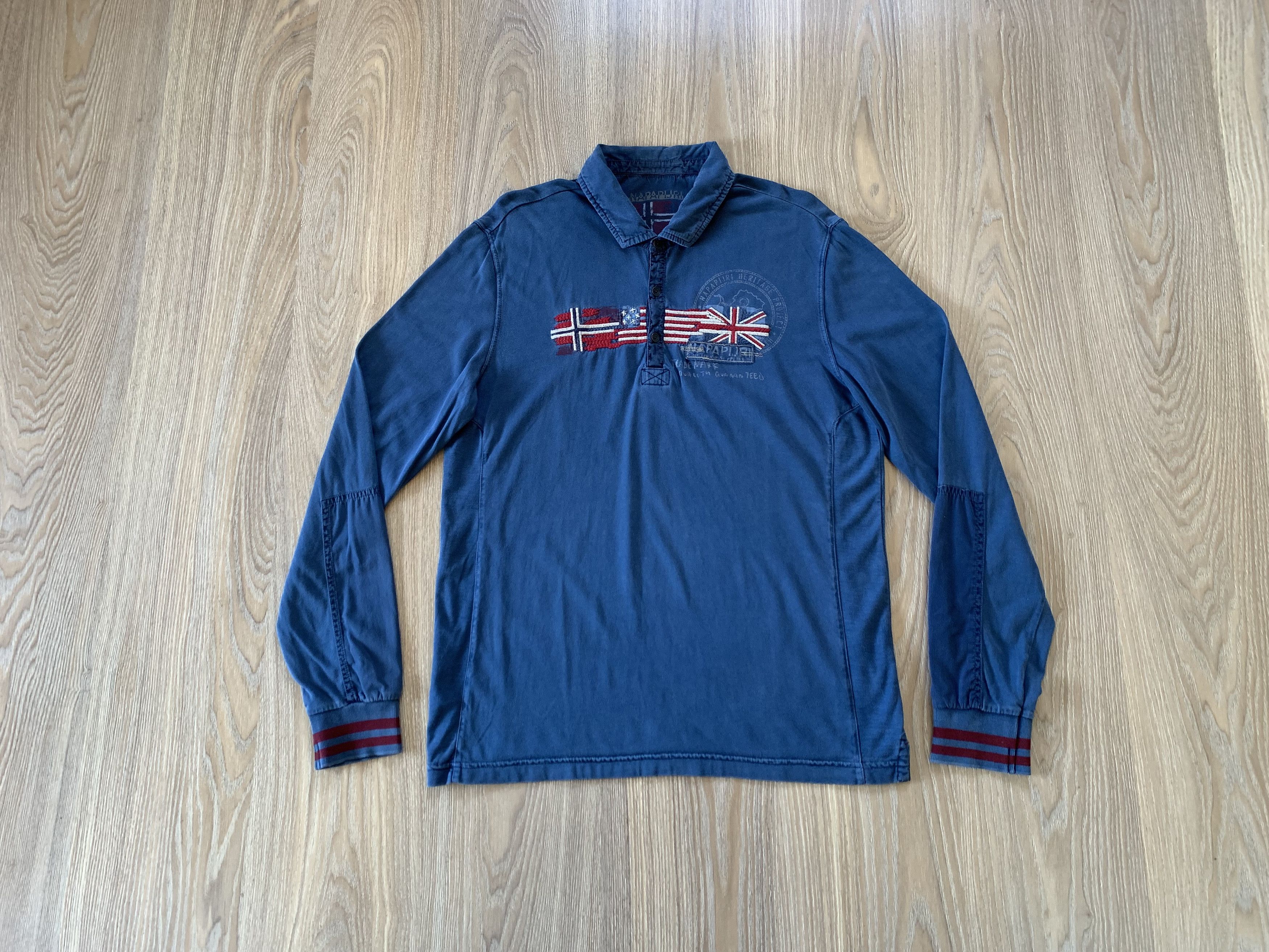 Napapijri Napapijri Cotton Blue Polo T Shirt Size US L / EU 52-54 / 3 - 1 Thumbnail