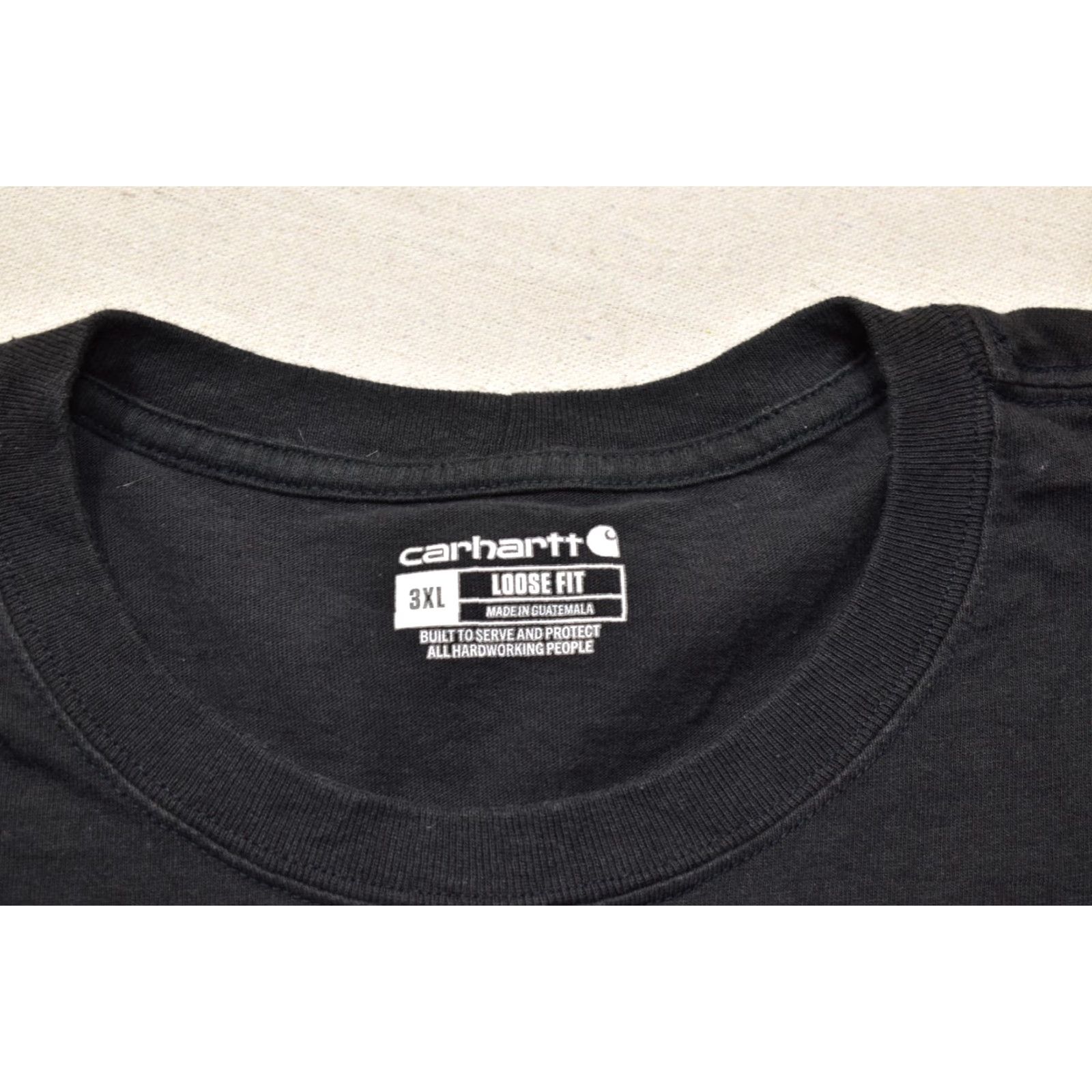 Carhartt Carhartt 3XL Loose Fit Long Sleeve Pocket Tee Black TK6023-M Cotton Logo T-Shirt Mens Size US XXL / EU 58 / 5 - 8 Thumbnail