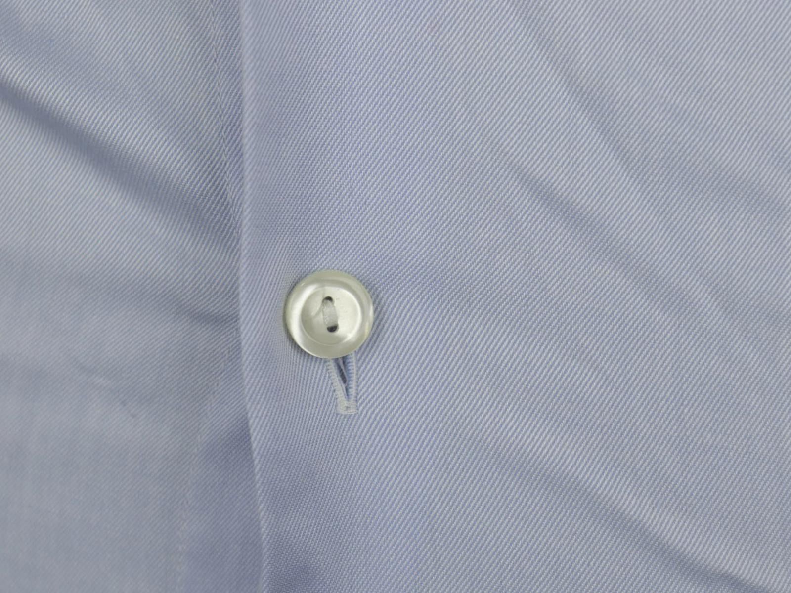 Eton Eton Blue 100% Cotton Collared Slim Fit Shirt Size 38 Size 38R - 5 Thumbnail