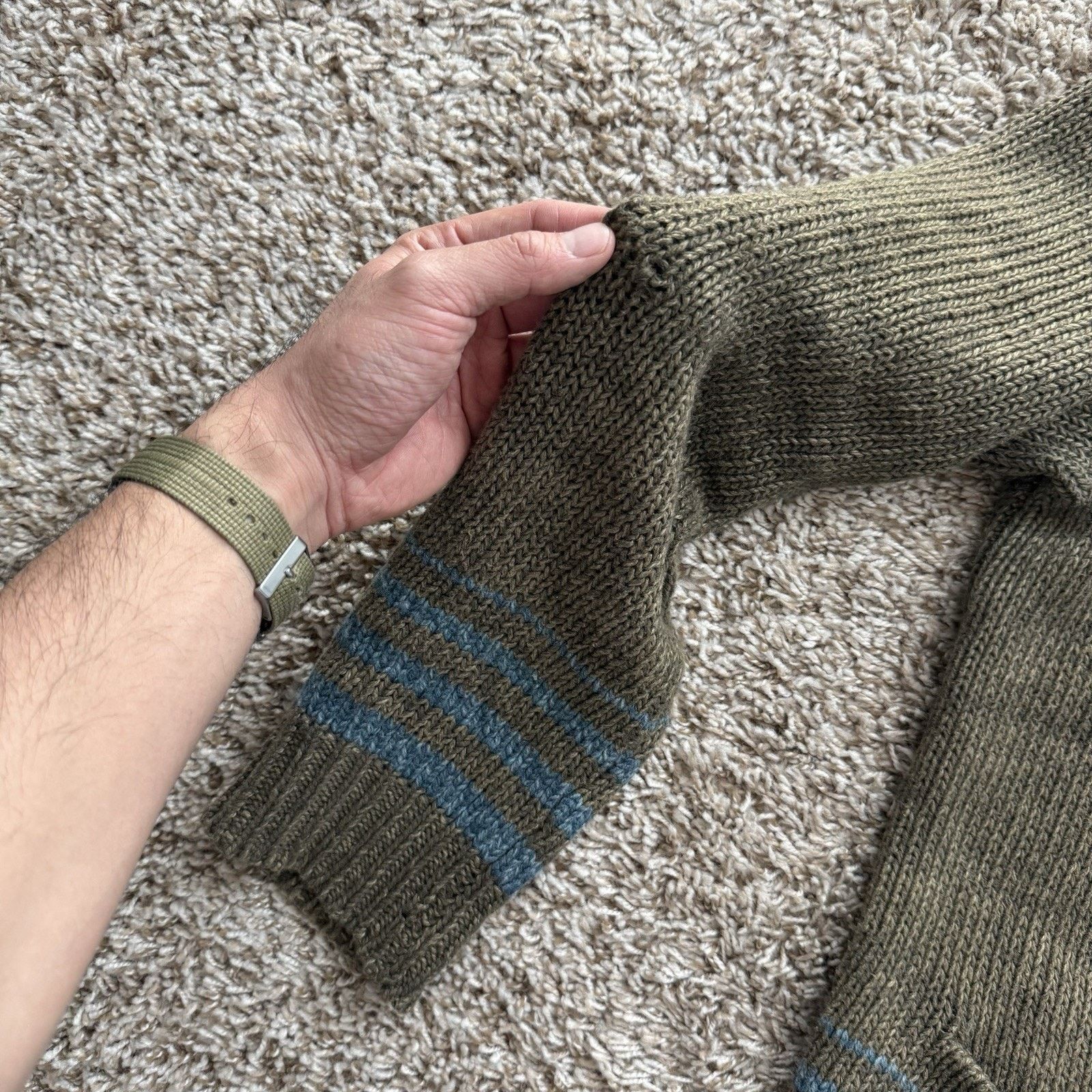 RRL Ralph Lauren × Ralph Lauren RRL Ralph Lauren Shawl Collar Cardigan Sweater Brown Linen Size US L / EU 52-54 / 3 - 7 Thumbnail