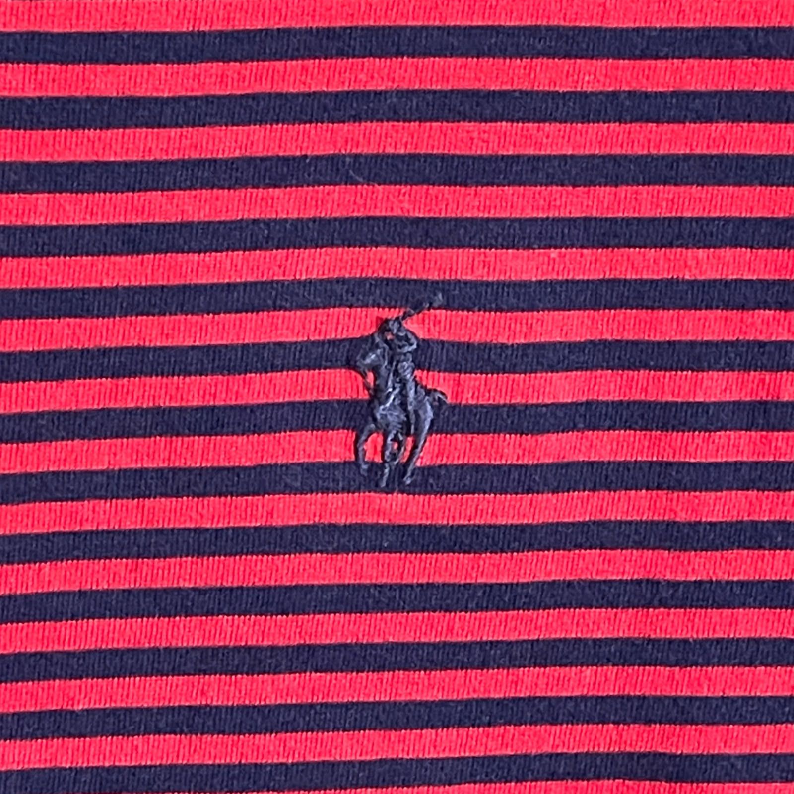 Polo Ralph Lauren Polo Ralph Lauren Boys XL 18-20 Red Blue Striped V-Neck Tee Size US XL / EU 56 / 4 - 4 Thumbnail