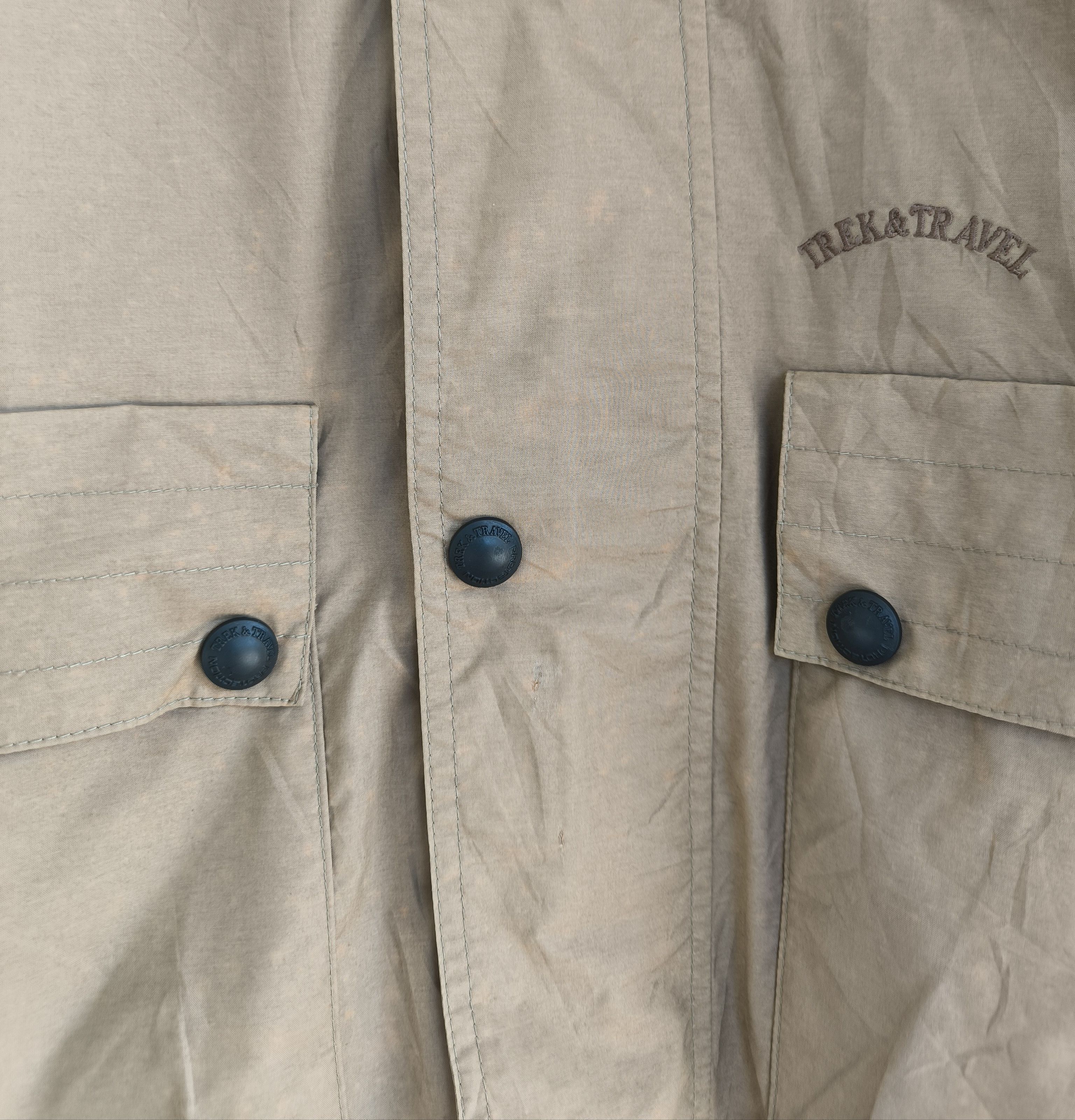 Japanese Brand TREK & TRAVEL BUSINESS nylon jacket with hoodie Size US S / EU 44-46 / 1 - 5 Thumbnail
