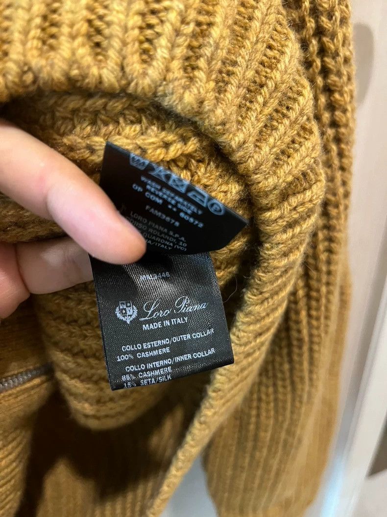 Loro Piana LORO PIANA Sheep's woolen collar cashmere cardigan coat Size M / US 6-8 / IT 42-44 - 6 Thumbnail