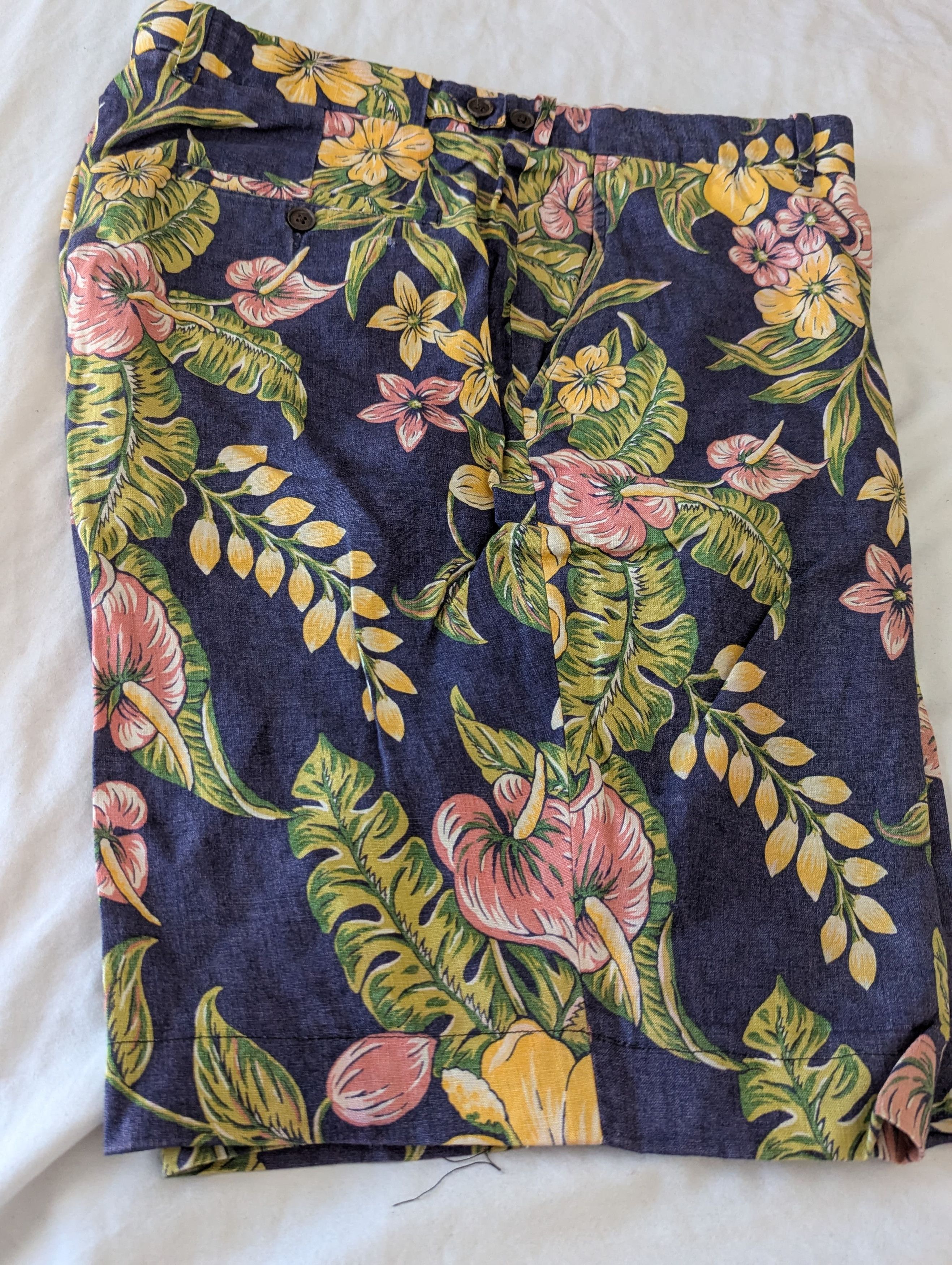 Polo Ralph Lauren Vintage floral Linen Shorts pant Size US 38 / EU 54 - 1 Thumbnail