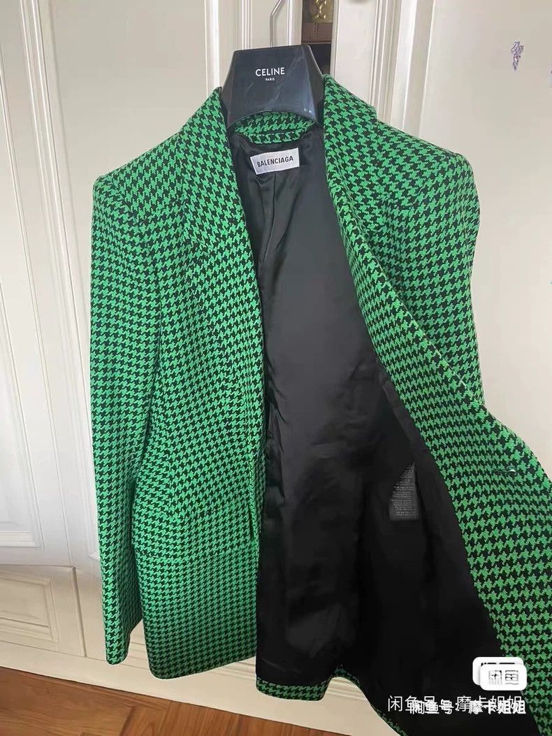 Balenciaga Balenciaga Plaid Hourglass Jacket Size XS / US 0-2 / IT 36-38 - 4 Thumbnail