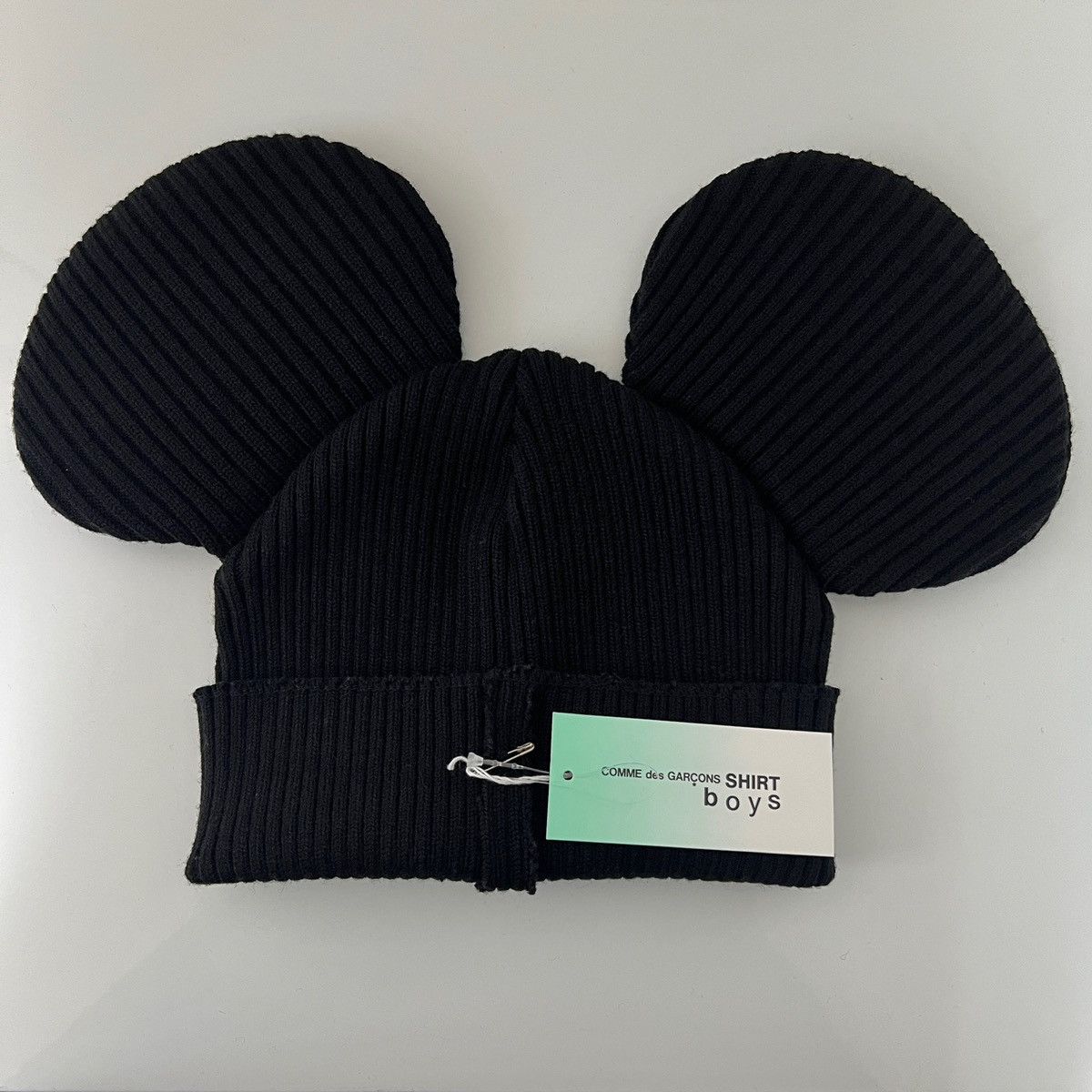 Comme des Garcons SHIRT Mouse Ear Beanie (Black) Size ONE SIZE - 1 Thumbnail
