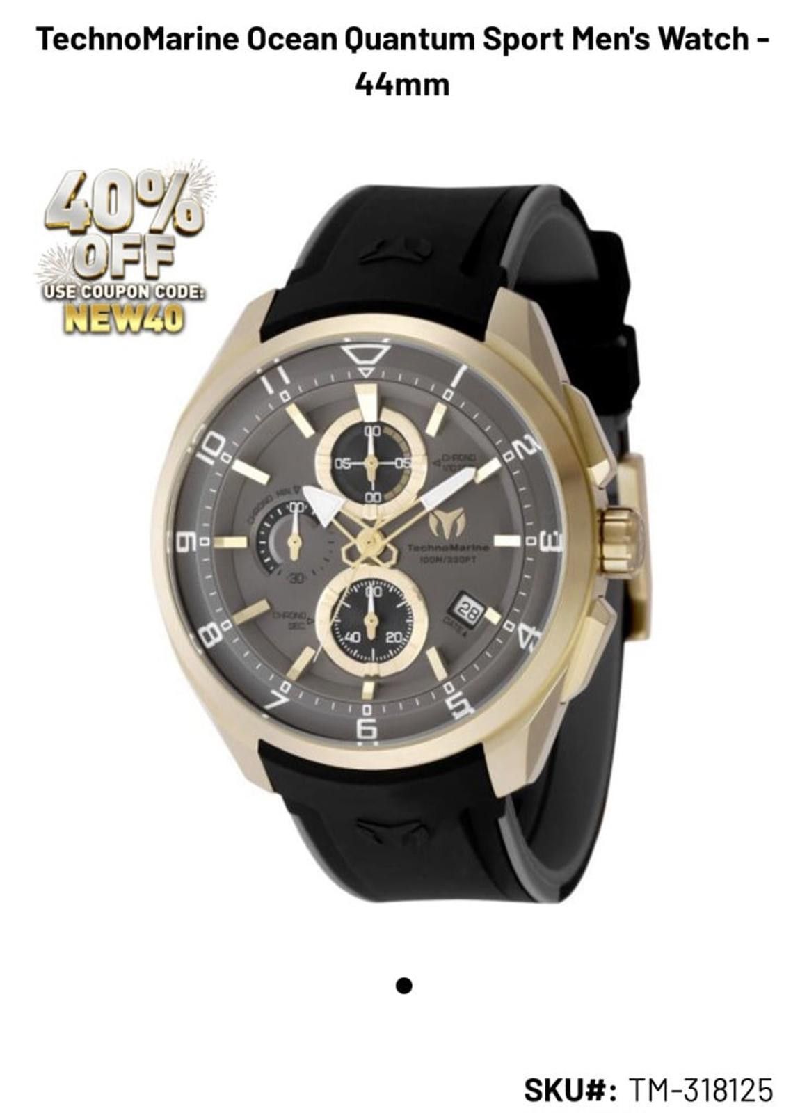 TechnoMarine Techno marine watch men’s look Size ONE SIZE - 1 Thumbnail