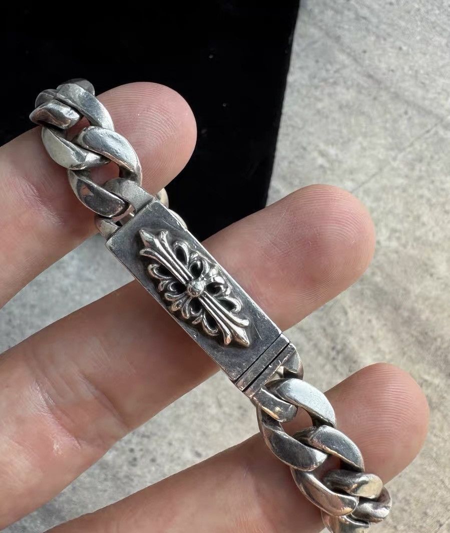 Chrome Hearts Chrome Hearts Narrow Cross ID Cuban Bracelet Size ONE SIZE - 4 Thumbnail
