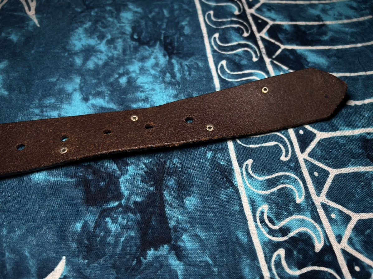 Leather Vintage rodeo Leather Belt Saddler Cowboy Size 30 - 12 Thumbnail