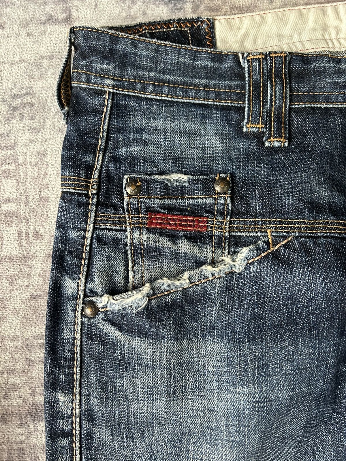 Marithe + Francois Girbaud MFG Y2K Mudwash Jeans Size US 30 / EU 46 - 8 Thumbnail