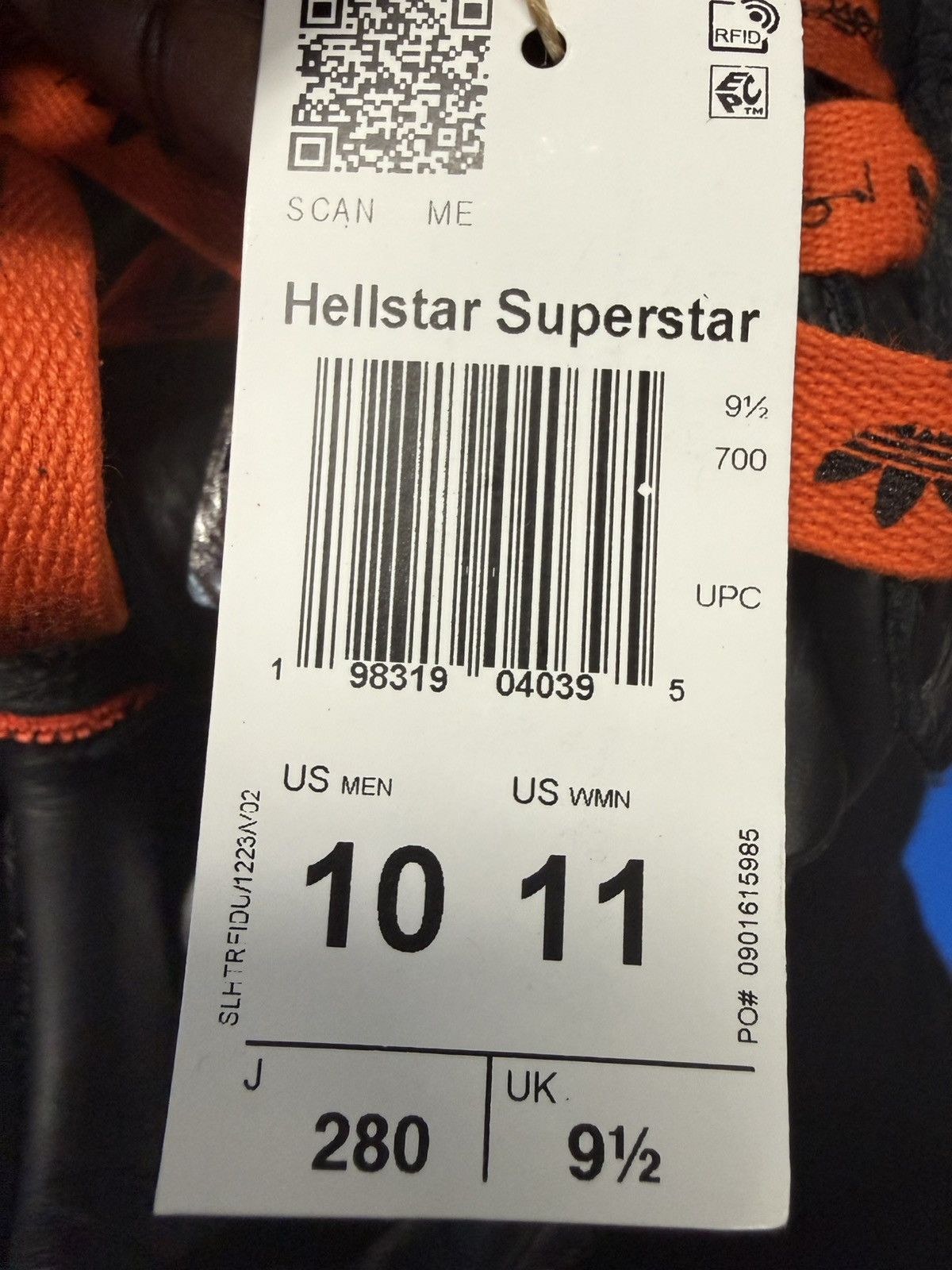 HELLSTAR HELLSTAR Adidas Superstar Black Flame Size US 10 / EU 43 - 6 Thumbnail