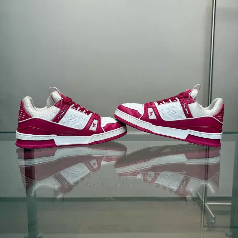Louis Vuitton Louis Vuitton TRAINER rose red shoes Size US 7.5 / EU 40-41 - 6 Thumbnail