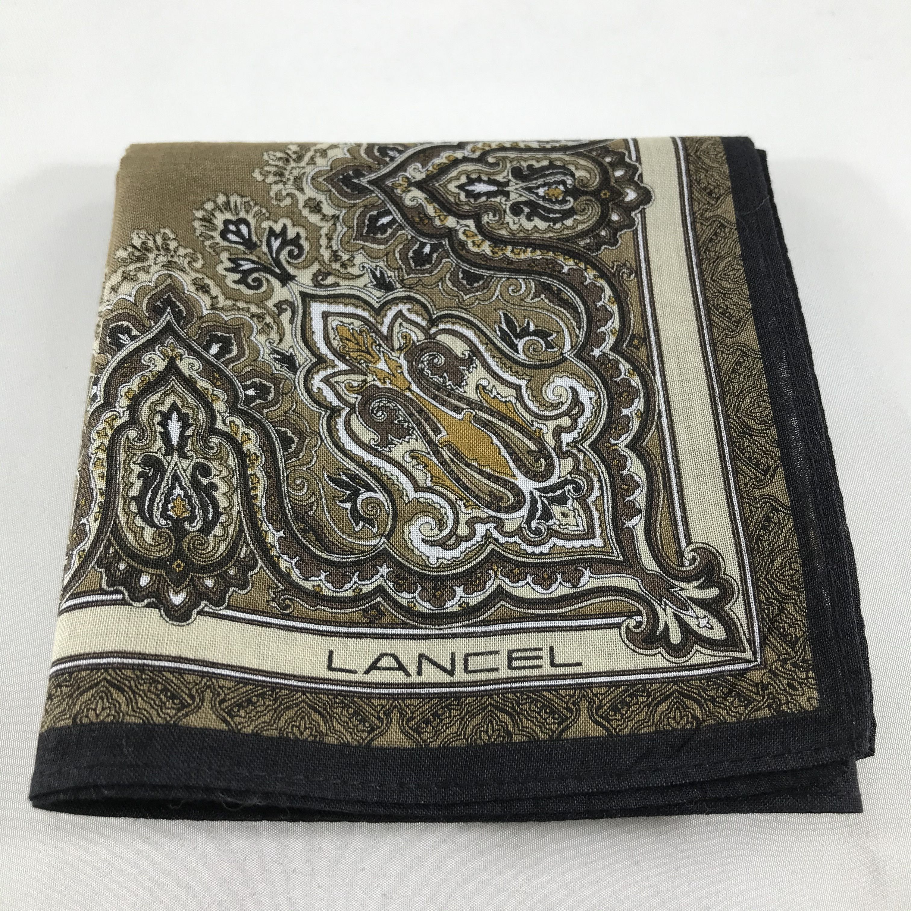 Lancel Lancel Paisley Handkerchief Neckerchief Bandana H44 Size ONE SIZE - 5 Thumbnail