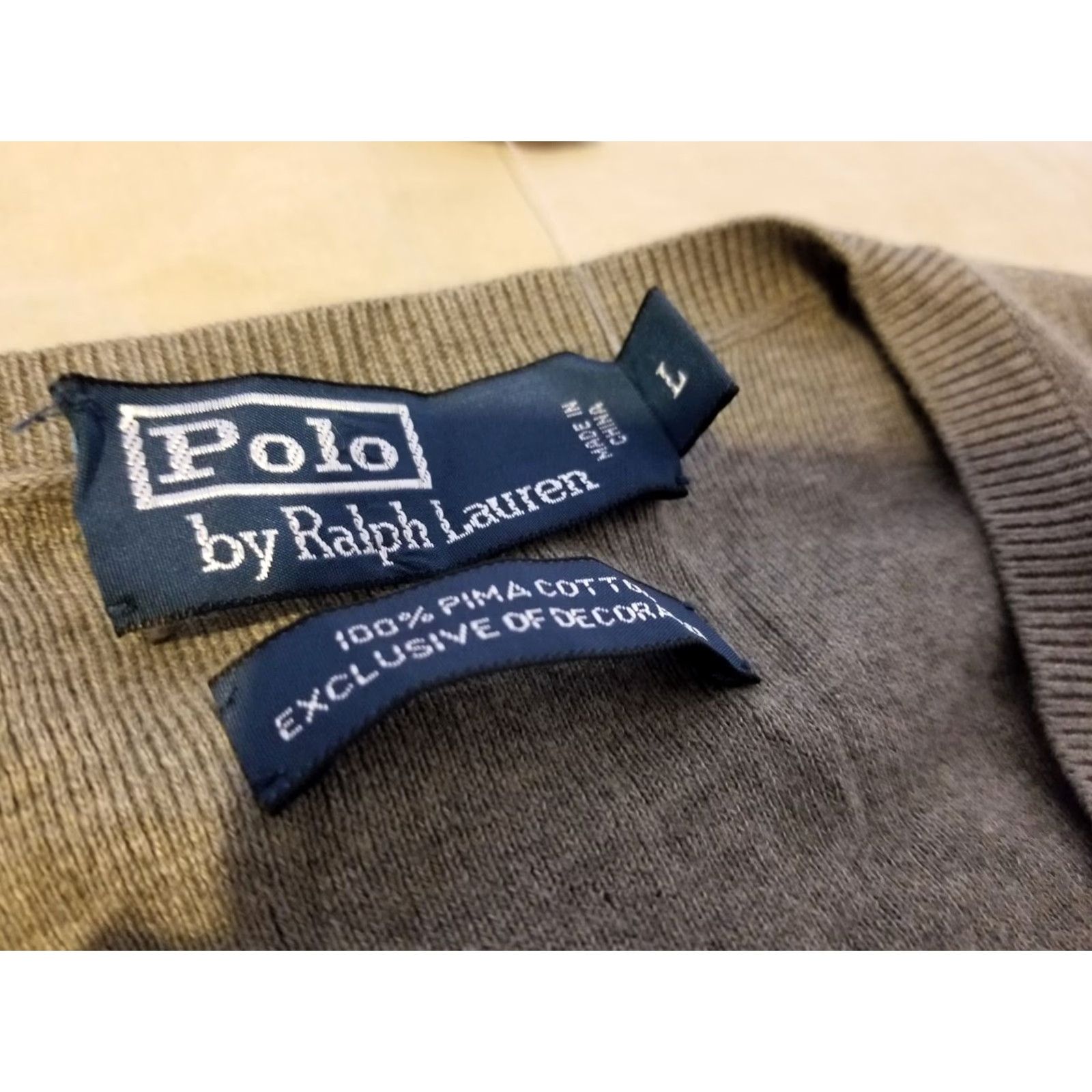 Polo Ralph Lauren VINTAGE Polo Ralph Lauren Sweater Shirt? Size US L / EU 52-54 / 3 - 3 Thumbnail
