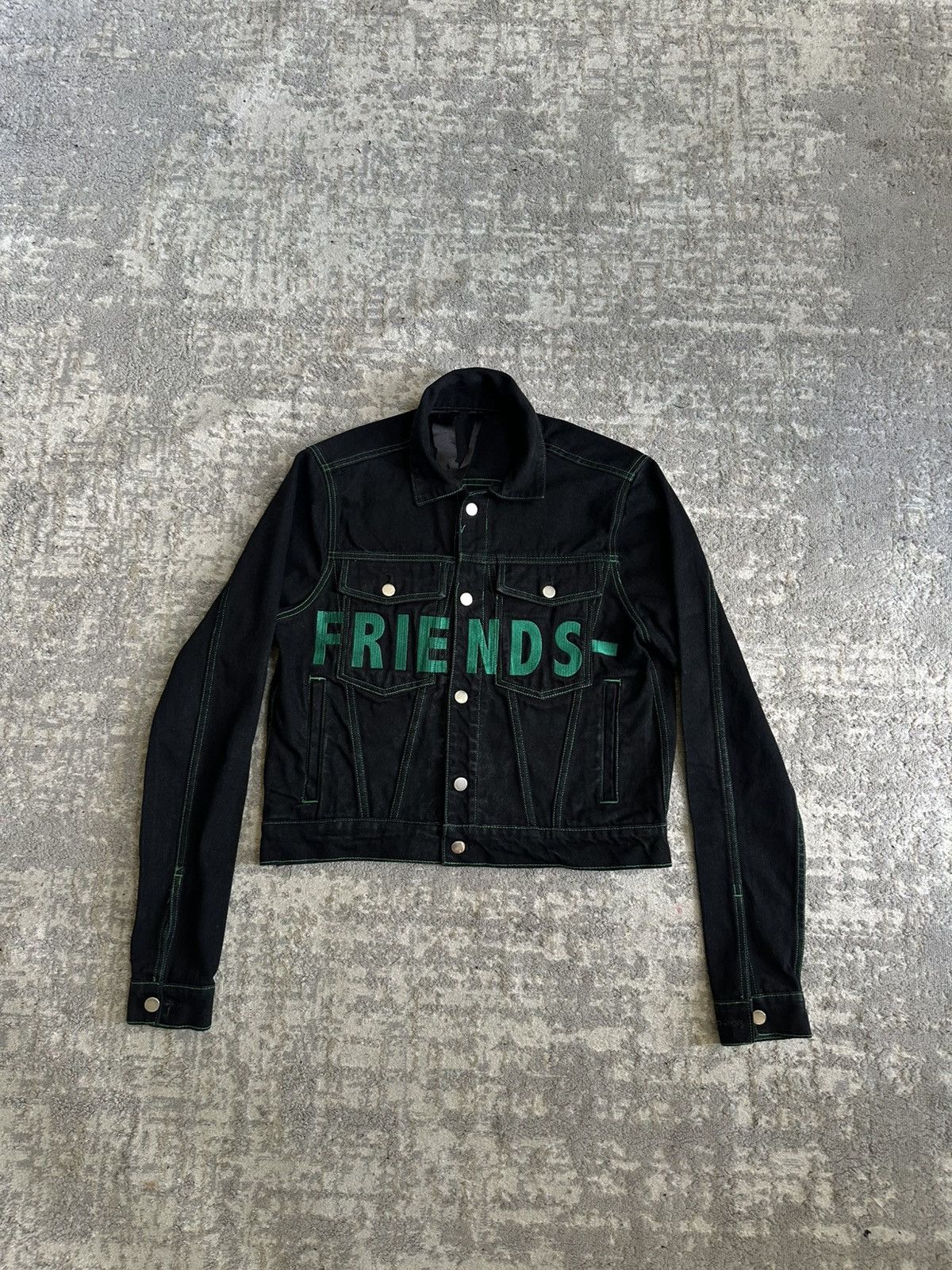 Vlone Friends Jacket Vlone FRIENDS Denim Jacket