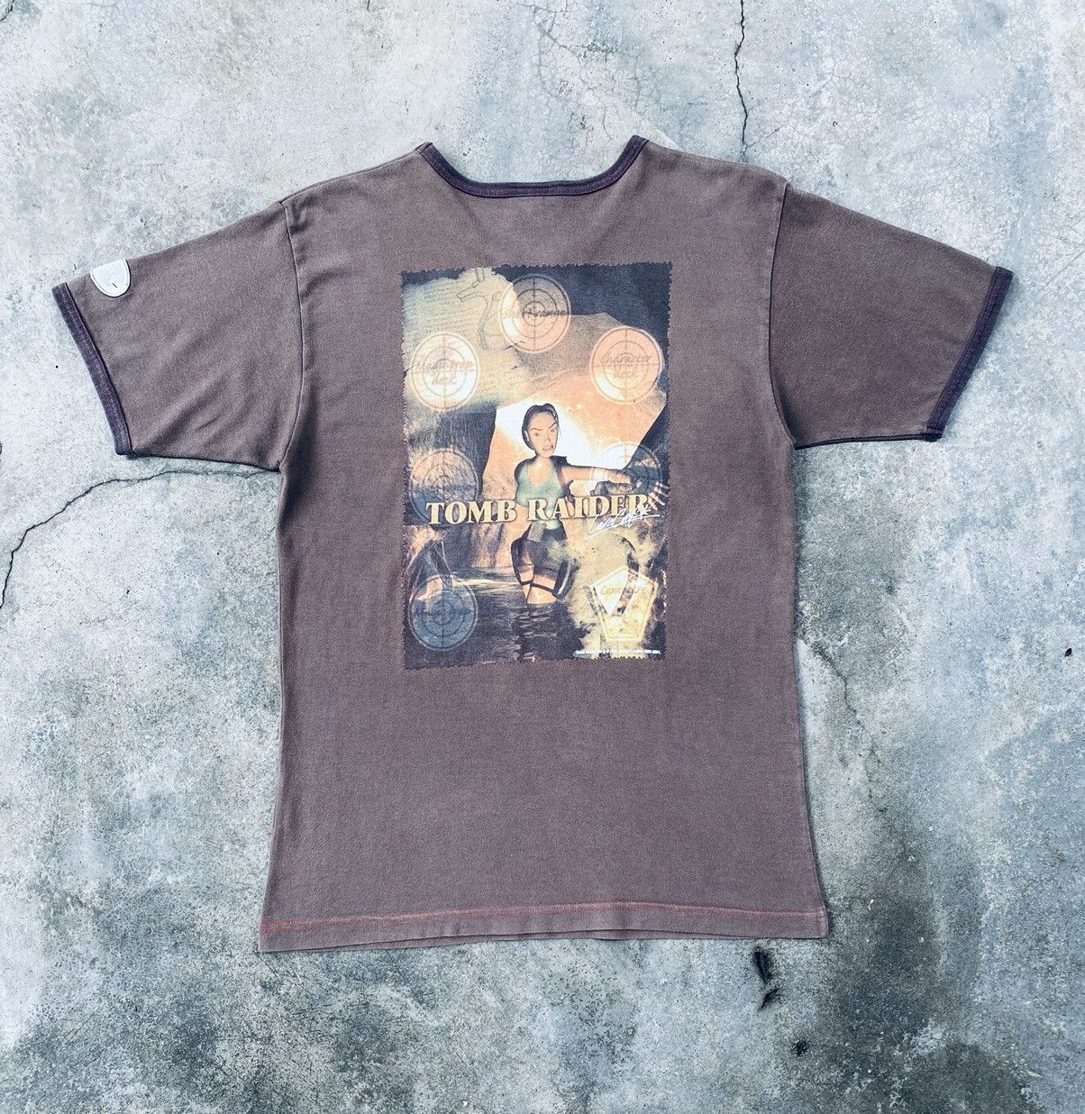 Japanese Brand Vintage Anime Game Tomb Raider Signature Ringer Tees Size US S / EU 44-46 / 1 - 2 Thumbnail