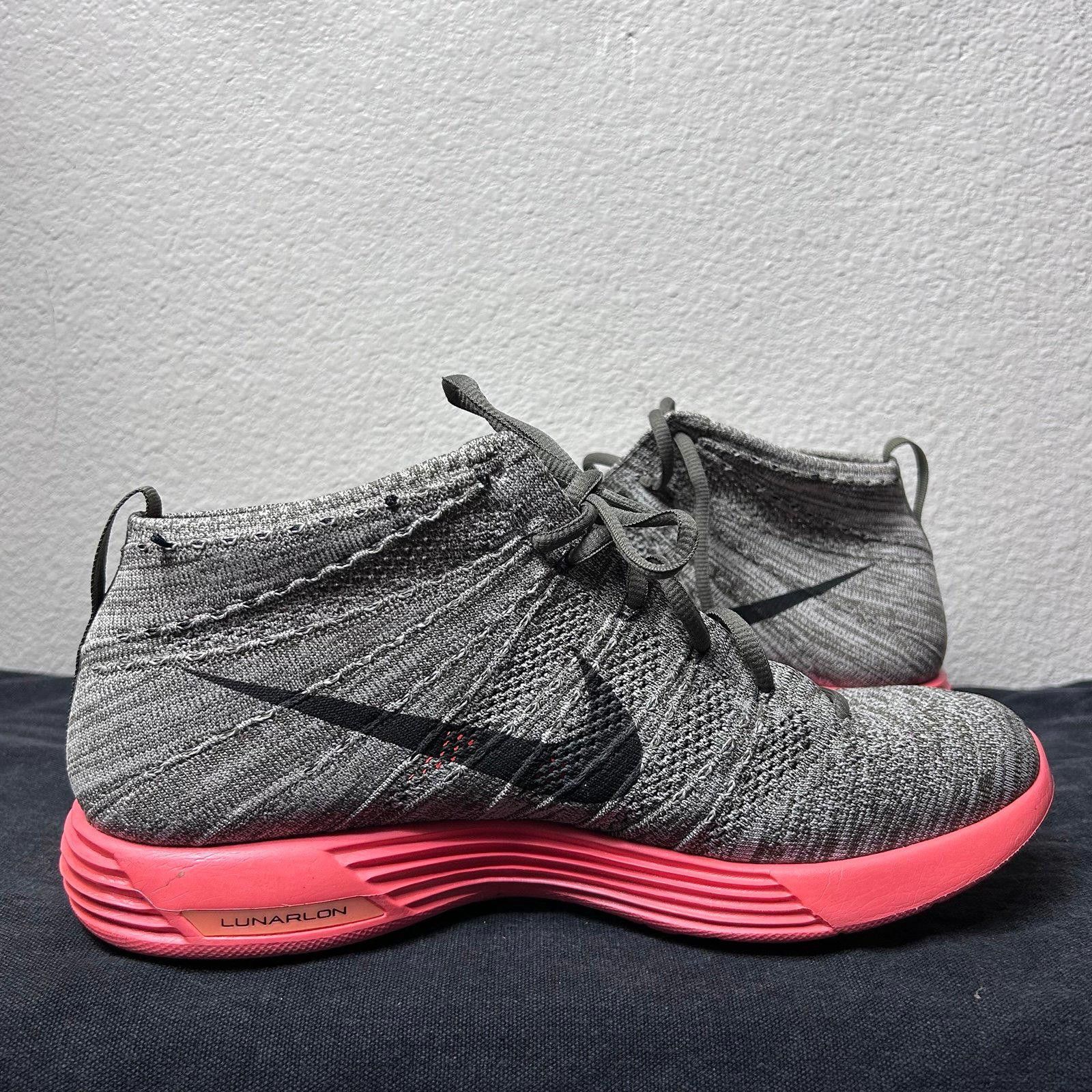 Nike Nike Lunar Flyknit Chukka (Grey / Red Sole) Size US 11.5 / EU 44-45 - 9 Thumbnail