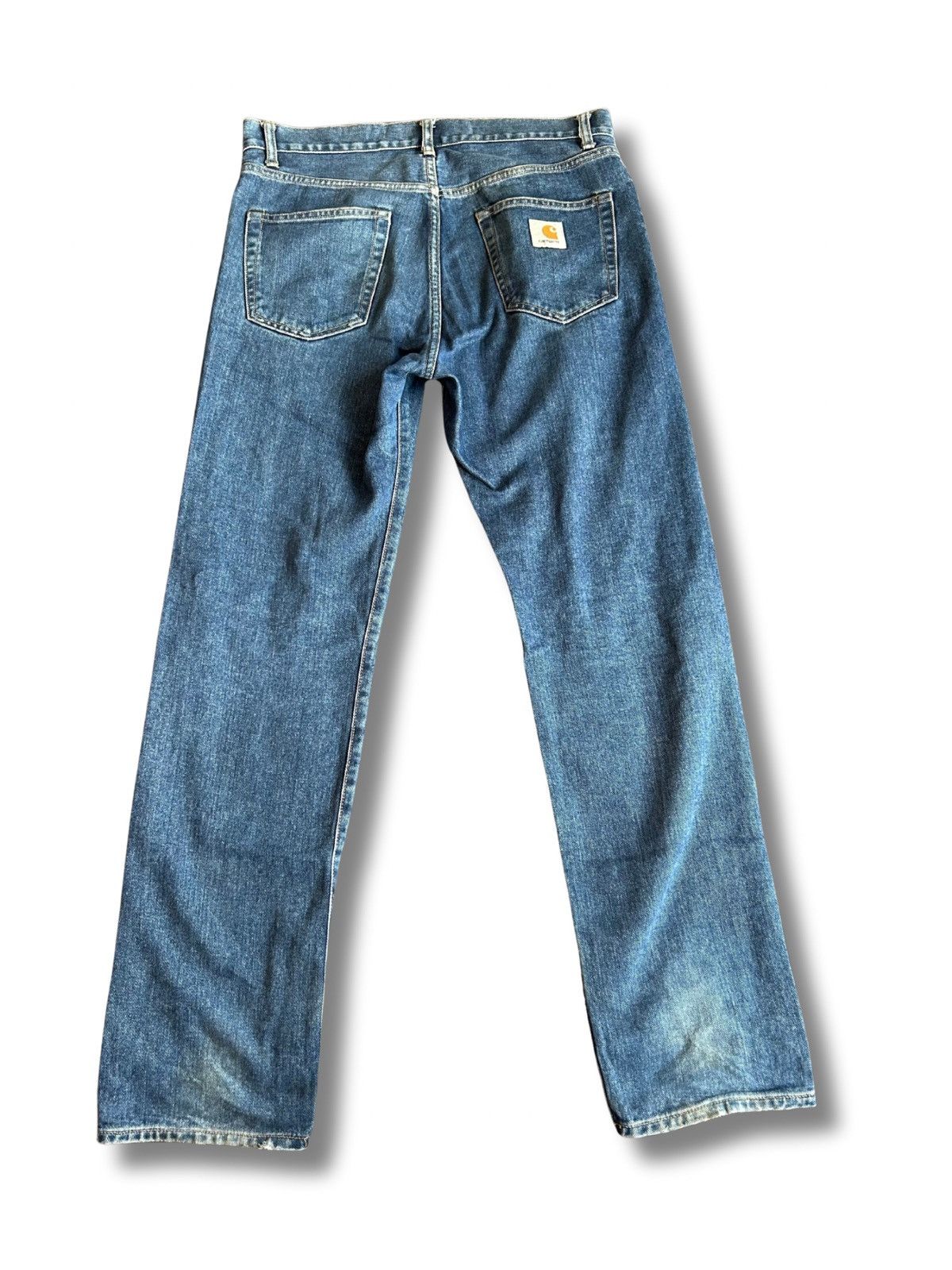 Carhartt Carhartt WIP Pontiac Pant Blue Denim Jeans – 31x32 Size US 31 - 5 Thumbnail