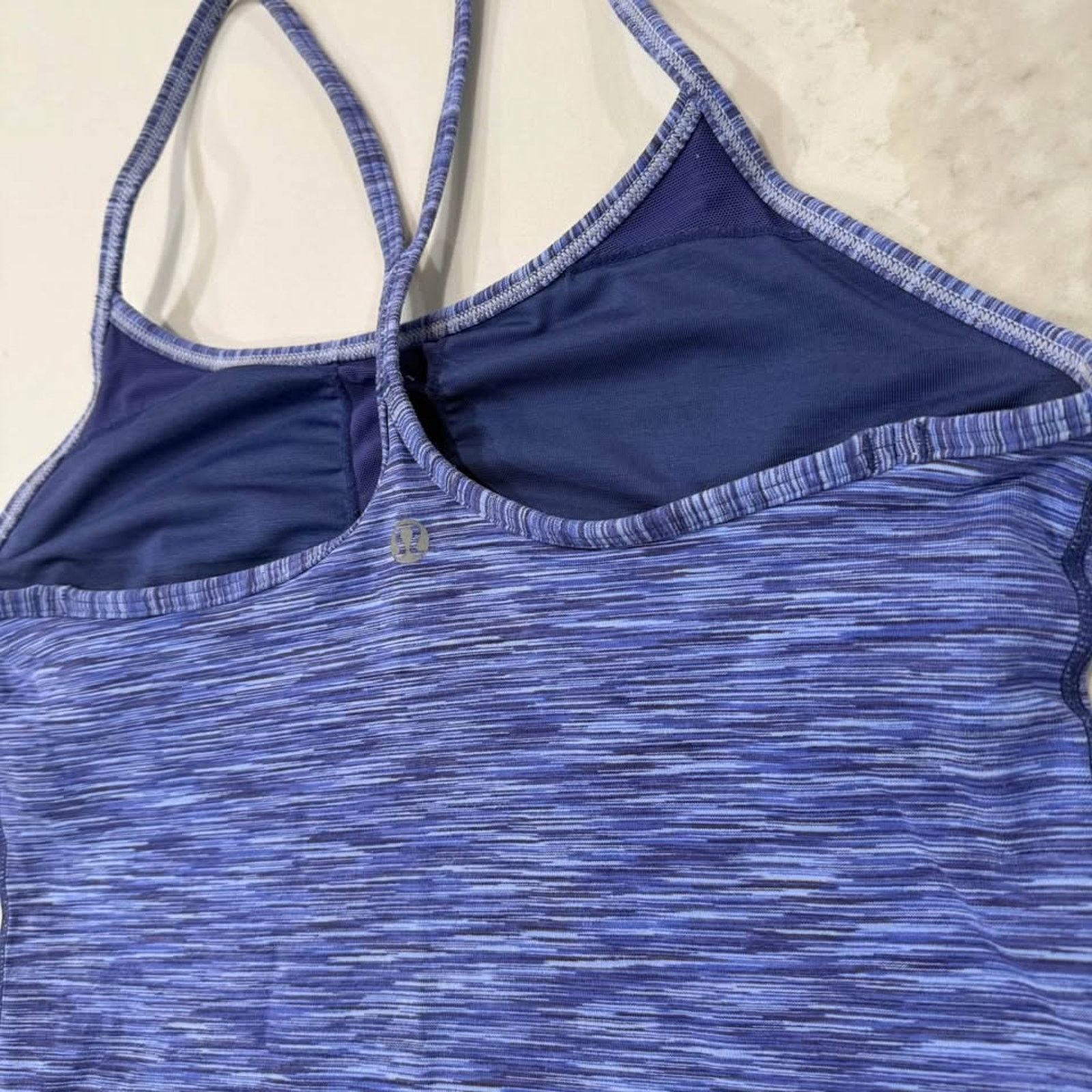 Lululemon Lululemon Power Y TankTop Womens 6 Royalty SpaceDye ShelfBra Size M / US 6-8 / IT 42-44 - 4 Thumbnail