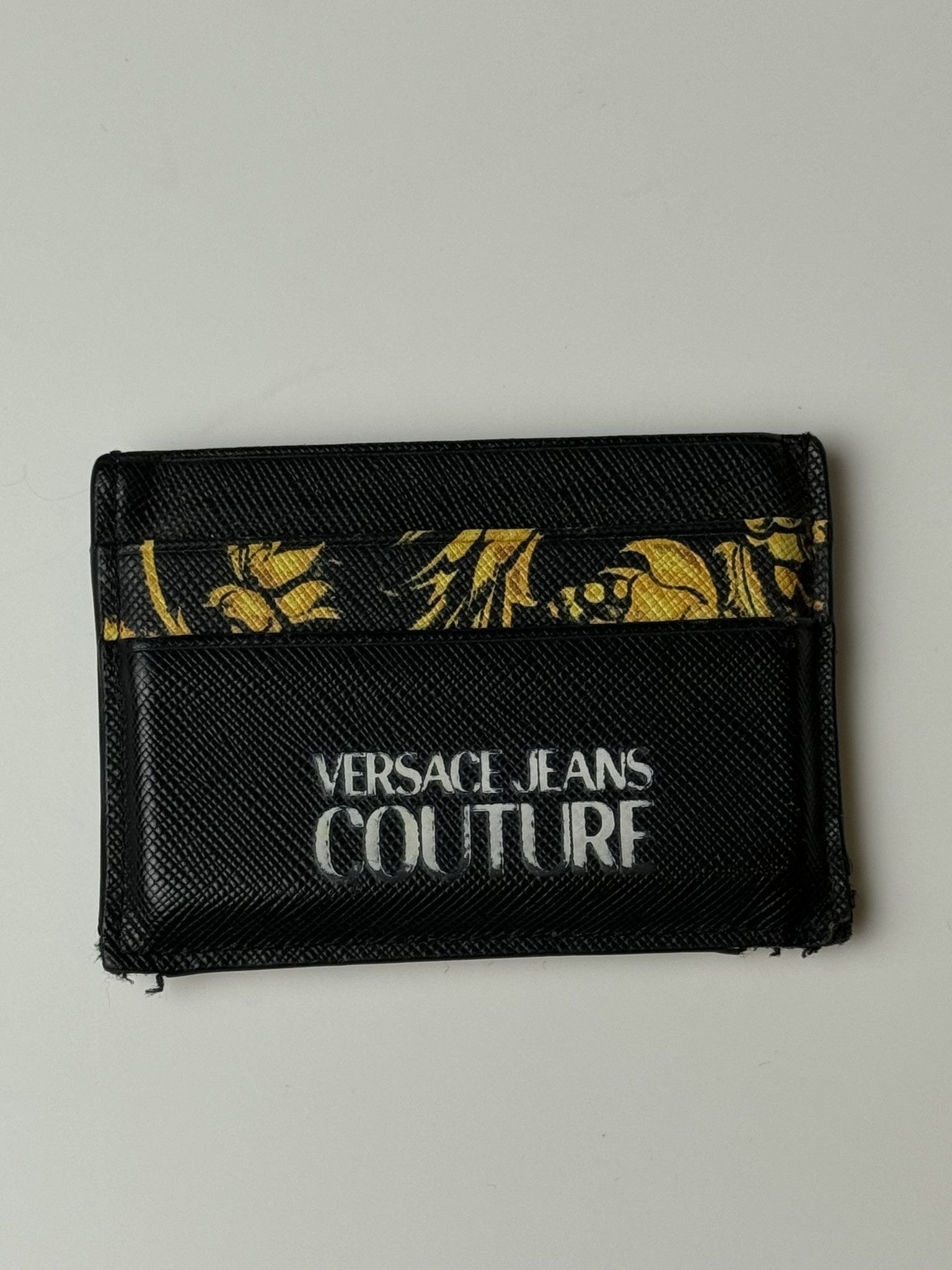 Versace Jeans Couture baroque-print textured cardholder Size ONE SIZE - 3 Thumbnail