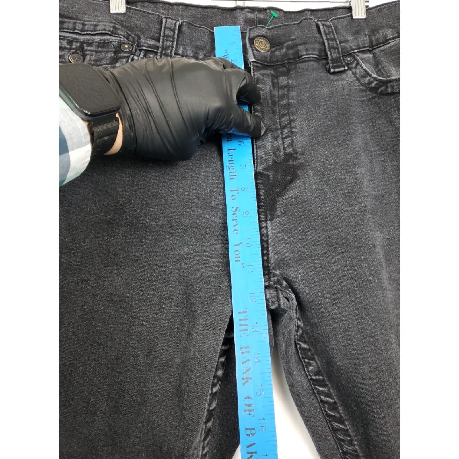 True Religion VINTAGE True Religion Ricky BLACK Jeans 42 Relaxed Straight Mens 5-Pocket Zipper Closure Black Logo USA 90s? Size US 42 / EU 58 - 7 Thumbnail