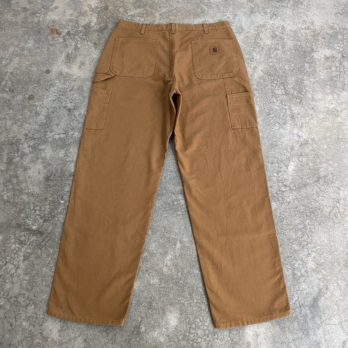 Carhartt Vintage Carhartt Blanket Lined Tan Carpenter Work Pants Size US 36 / EU 52 - 12 Thumbnail