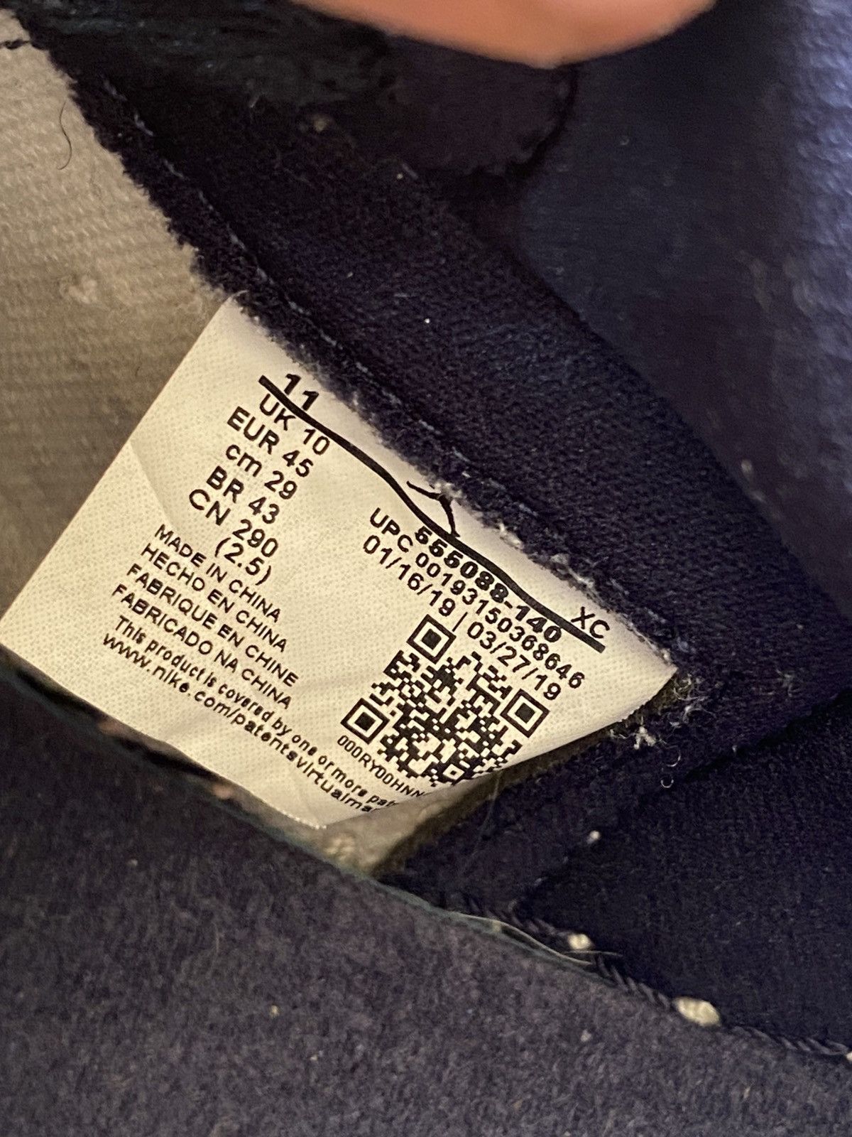 Jordan Brand × Nike Air Jordan 1 Retro High OG ‘Obsidian’ 2019 Size US 11 / EU 44 - 6 Thumbnail
