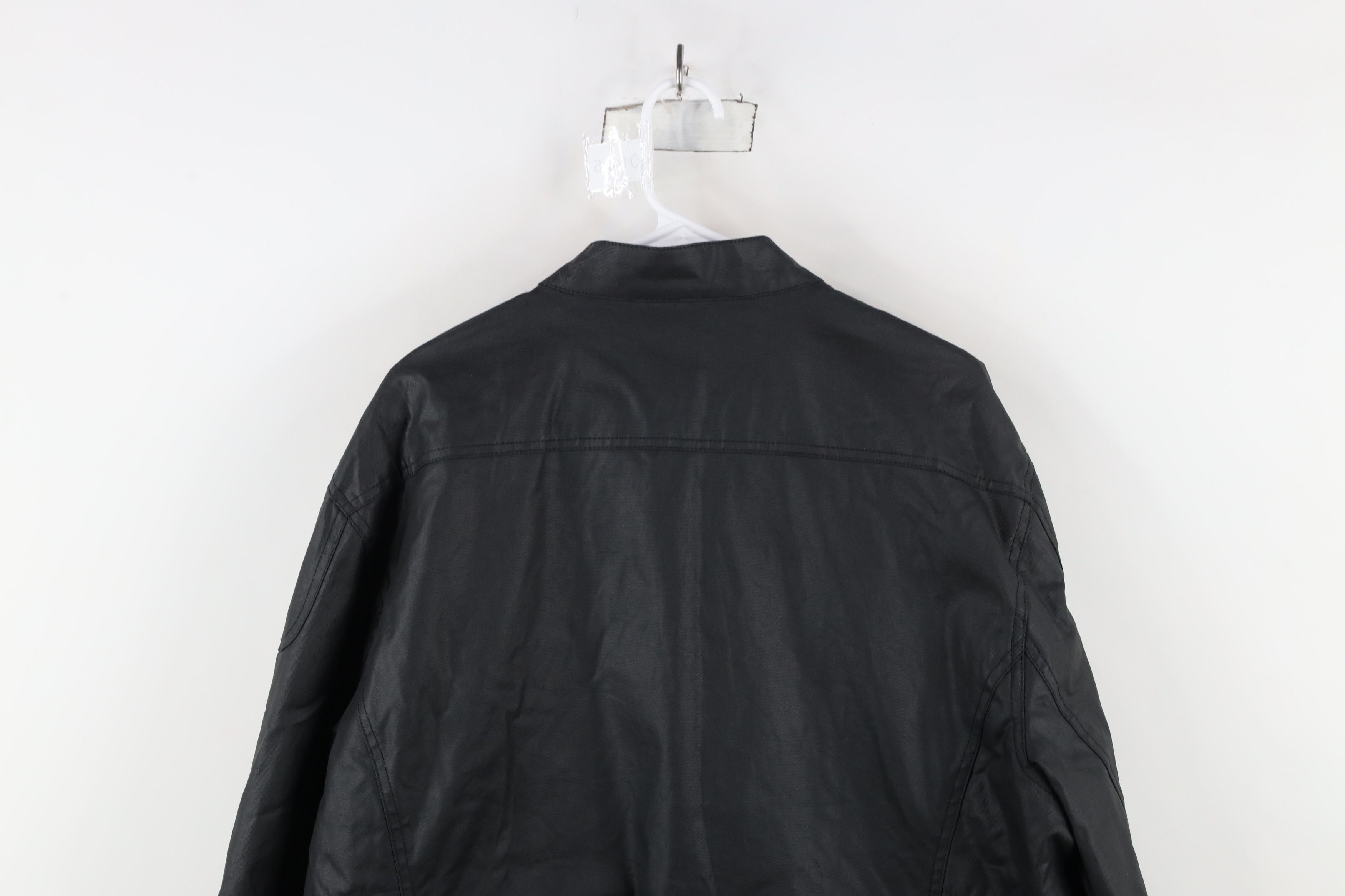 Fox Racing × Vintage Vintage Fox Racing Canvas Cafe Racer Bomber Jacket Black Size US XL / EU 56 / 4 - 12 Thumbnail