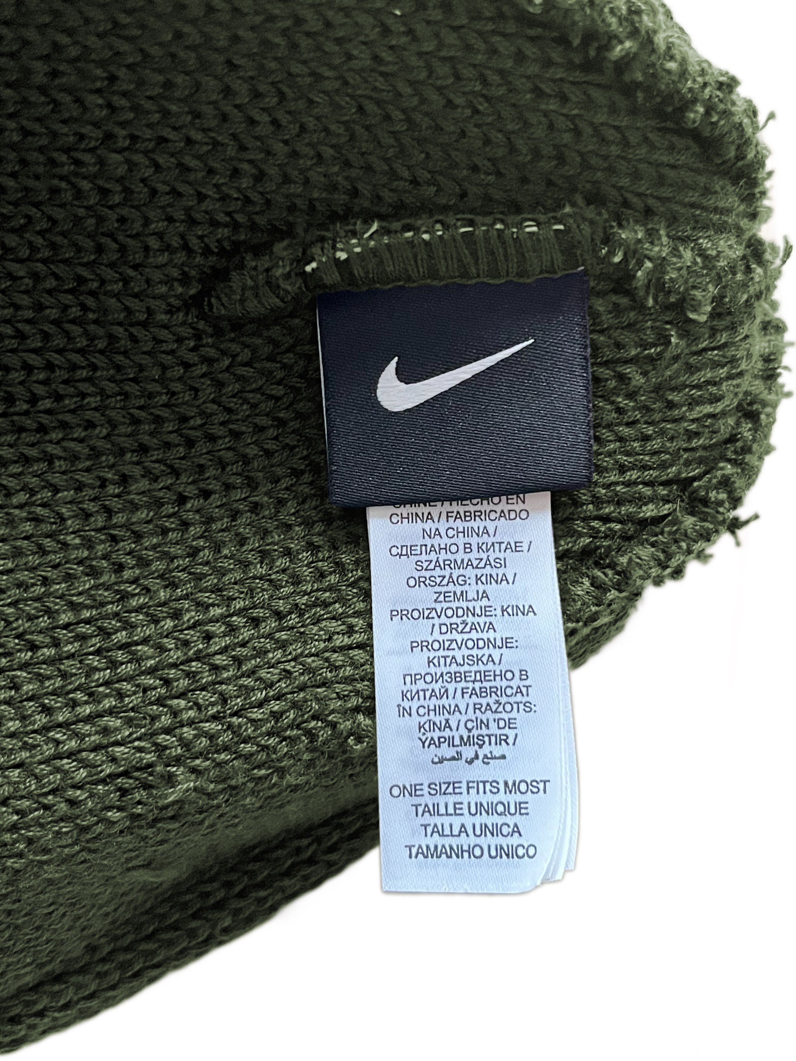 Nike ⚡️QUICK SALE⚡️Nike Dark Green Beanie Face Knit Hat Size ONE SIZE - 4 Thumbnail