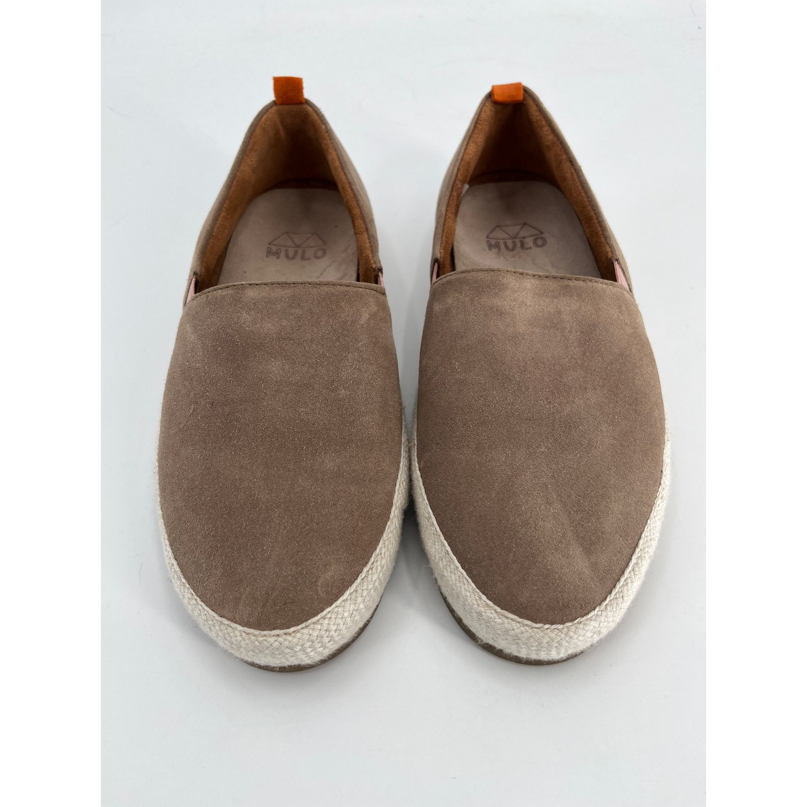 MULO Mulo Men's Suede Espadrilles Slip On Shoes Sz 8 Tan Size US 8 / EU 41 - 4 Thumbnail