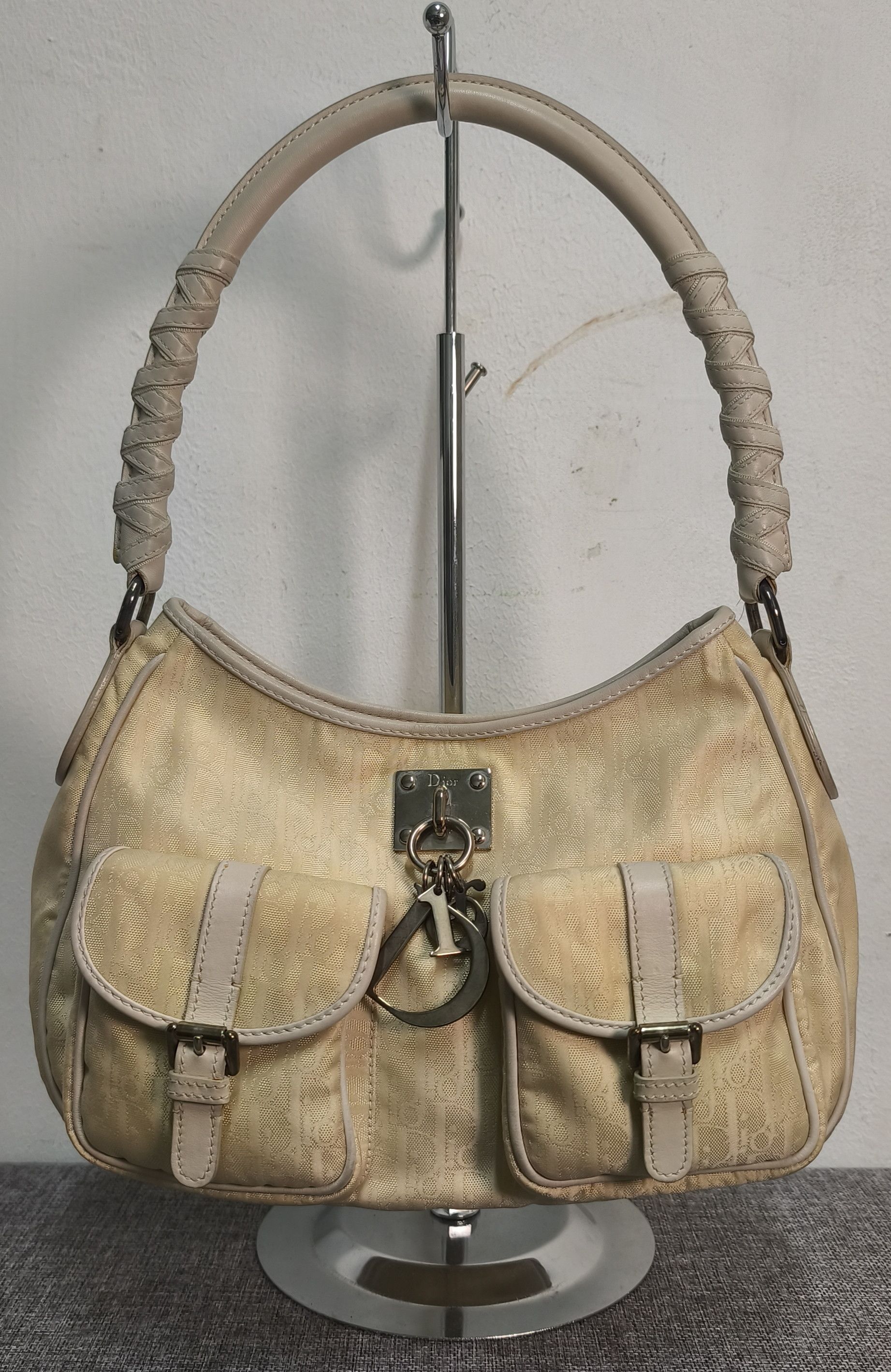 Dior Christian Dior 2007 Shoulder Bag Cream- John Galliano Size ONE SIZE - 18 Thumbnail