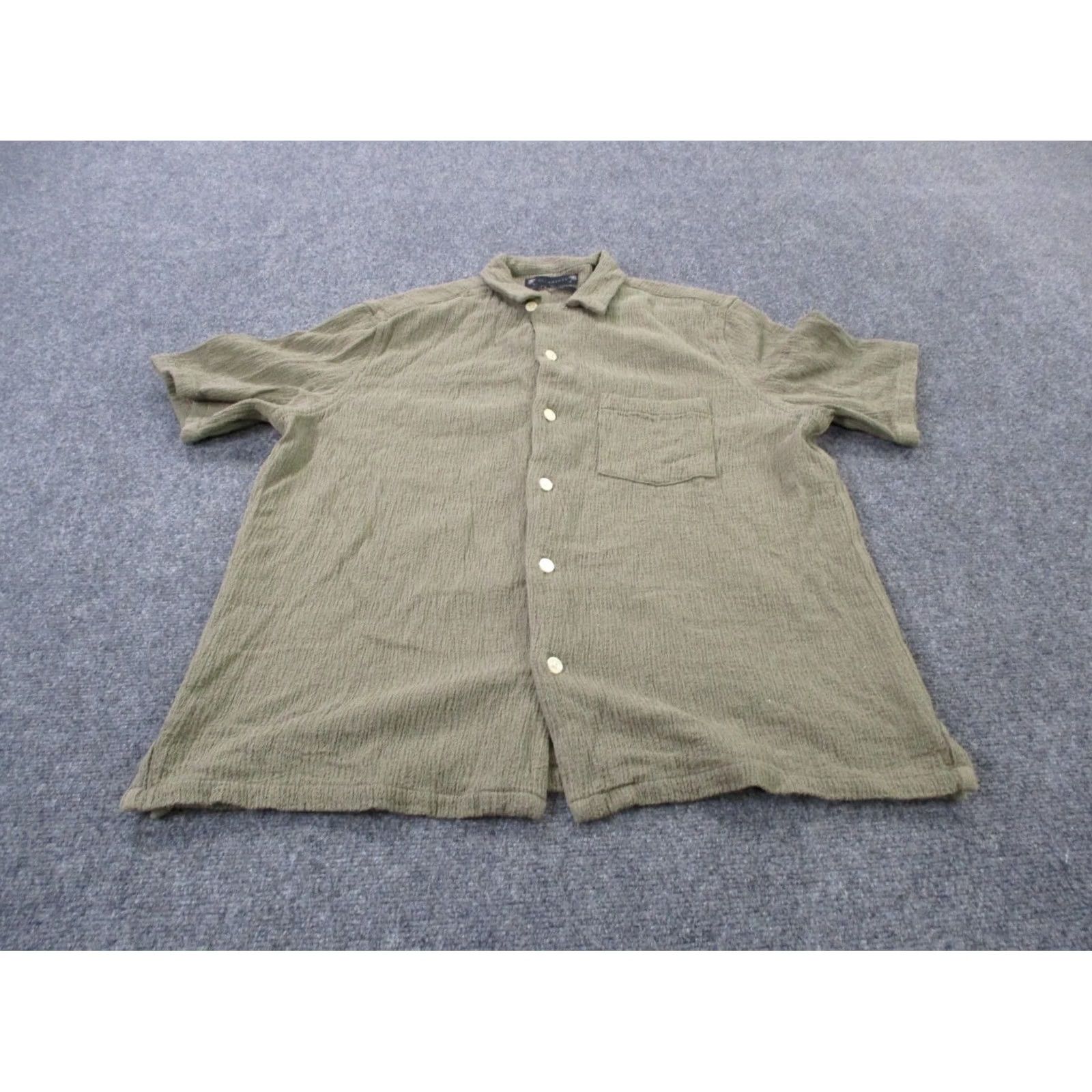 Allsaints AllSaints Polo Shirt Mens L Green Preppy Casual Knit Cotton Short Sleeve Button Collar logo Embroidered Modern Fit Size US L / EU 52-54 / 3 - 2 Thumbnail