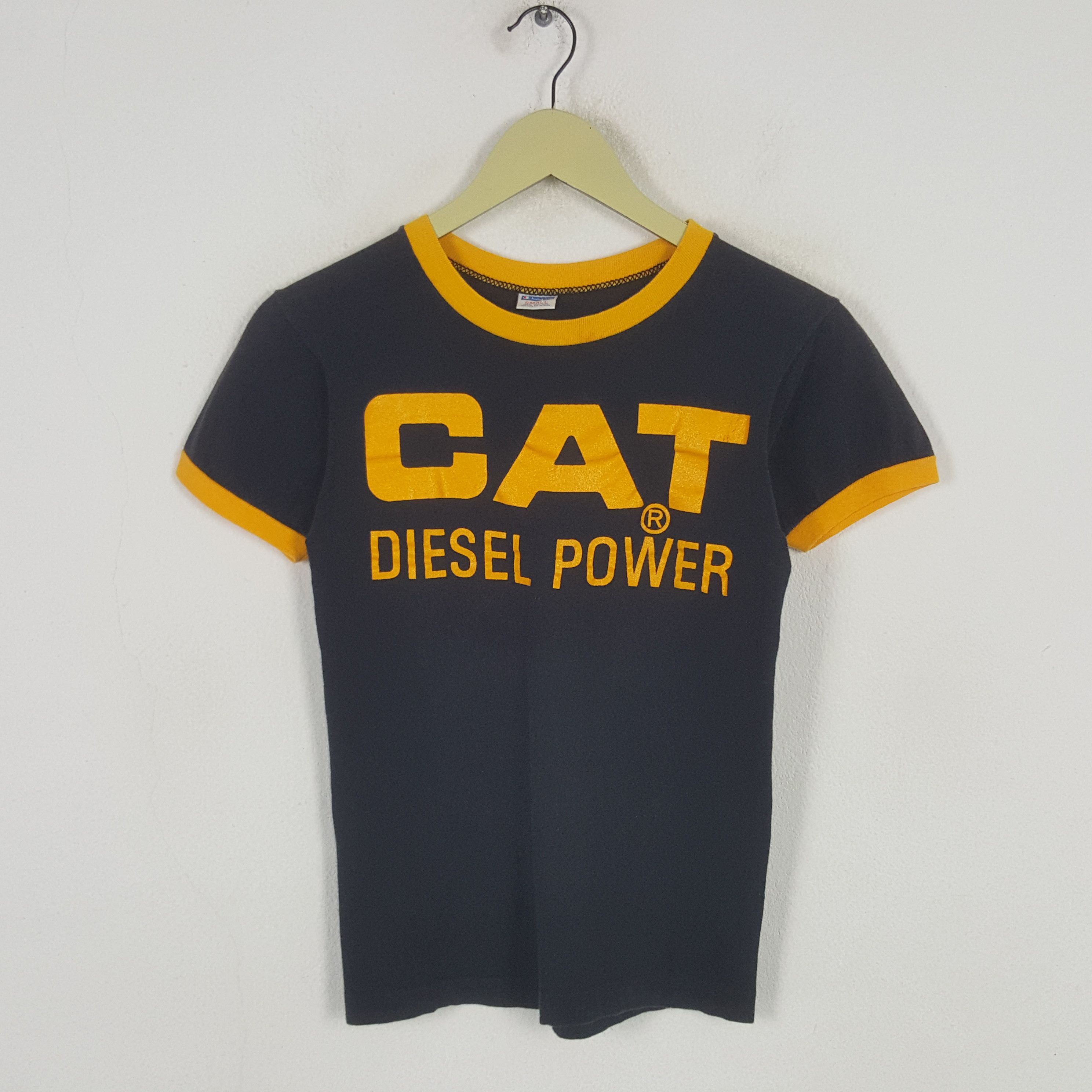 Champion Vintage Cat Diesel Power Tshirt Size XS / US 0-2 / IT 36-38 - 1 Thumbnail