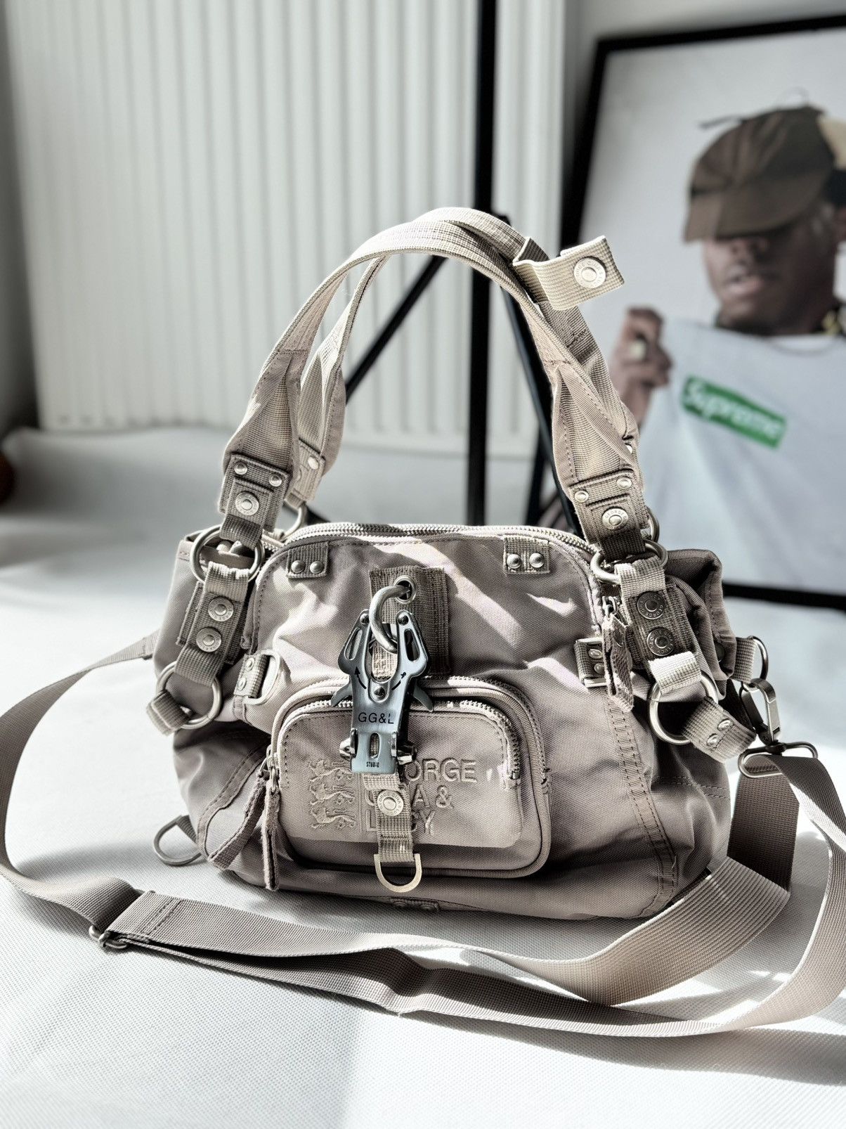 George Gina Lucy Very George Gina & Lucy Y2K Alyx Bag Crossbody Handbag in Grey, Women's