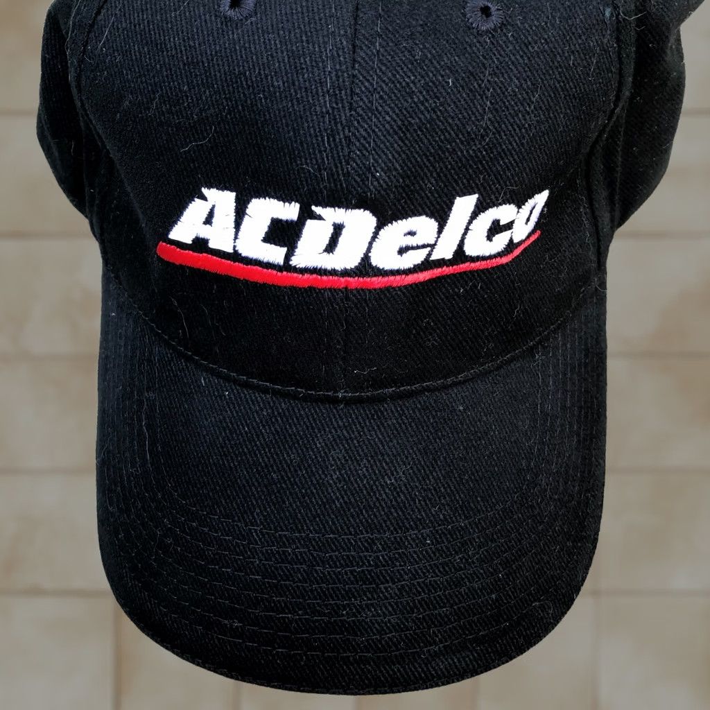 Vintage AC DELCO Baseball Hat Men's One Size Black Adjustable Cap 100% Cotton Size ONE SIZE - 1 Thumbnail