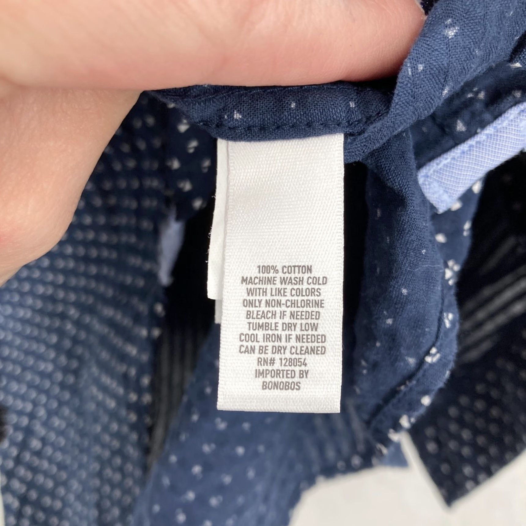 Bonobos Bonobos Shirt Mens Large Blue Short Sleeve Button Up Cotton Seersucker Size US L / EU 52-54 / 3 - 3 Thumbnail
