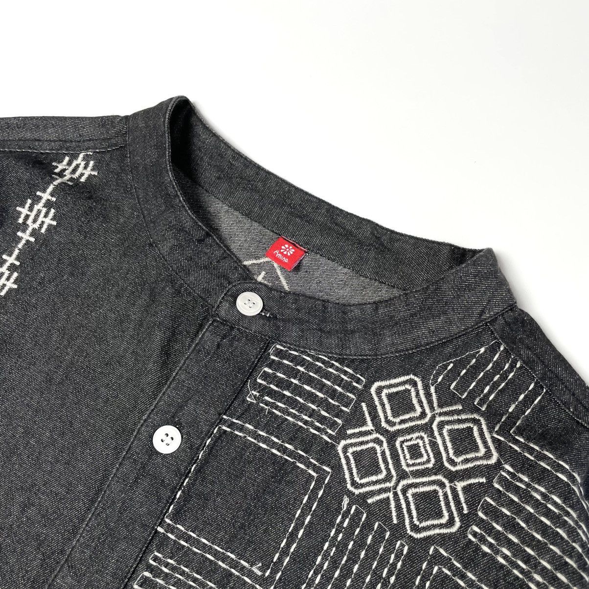Designer × Japanese Brand Amina Embroidery Round Collar Shirt Kapital Style Size US XL / EU 56 / 4 - 7 Thumbnail