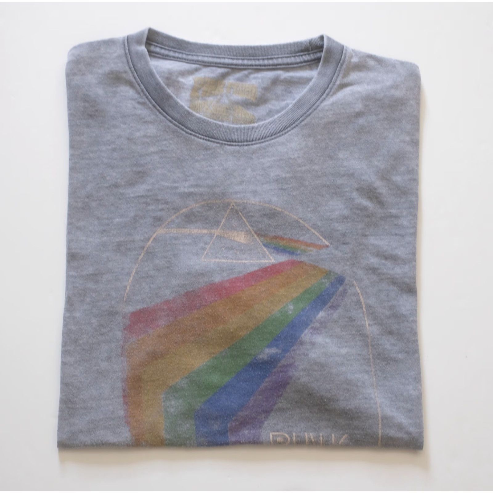 Vintage PINK FLOYD DARK SIDE OF THE MOON MUSIC ROCK VTG Y2K THIN T SHIRT 2015 LVL LUCKY BRAND MEN XL Gray Crew Neck Short Sleeve Shirt Size US XL / EU 56 / 4 - 5 Thumbnail