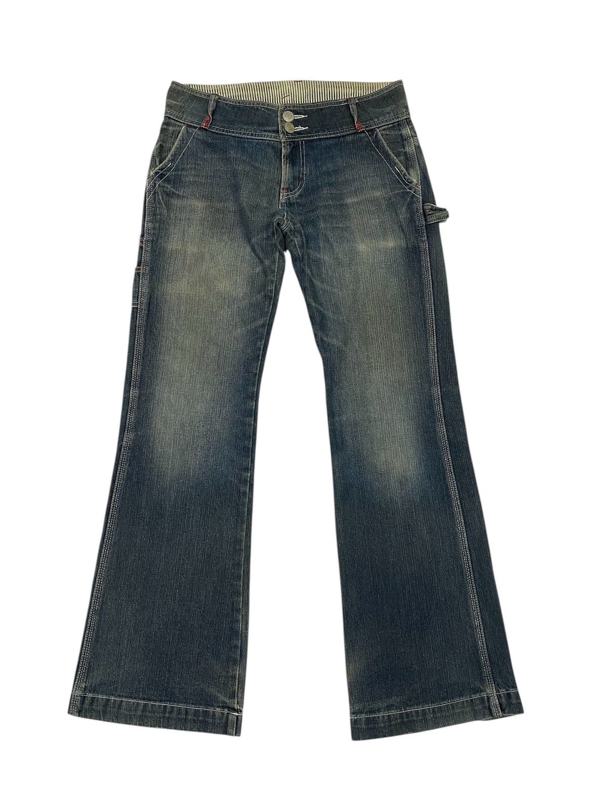 Japanese Brand Japanese Brand X queens pop flare jeans Size US 32 / EU 48 - 3 Thumbnail