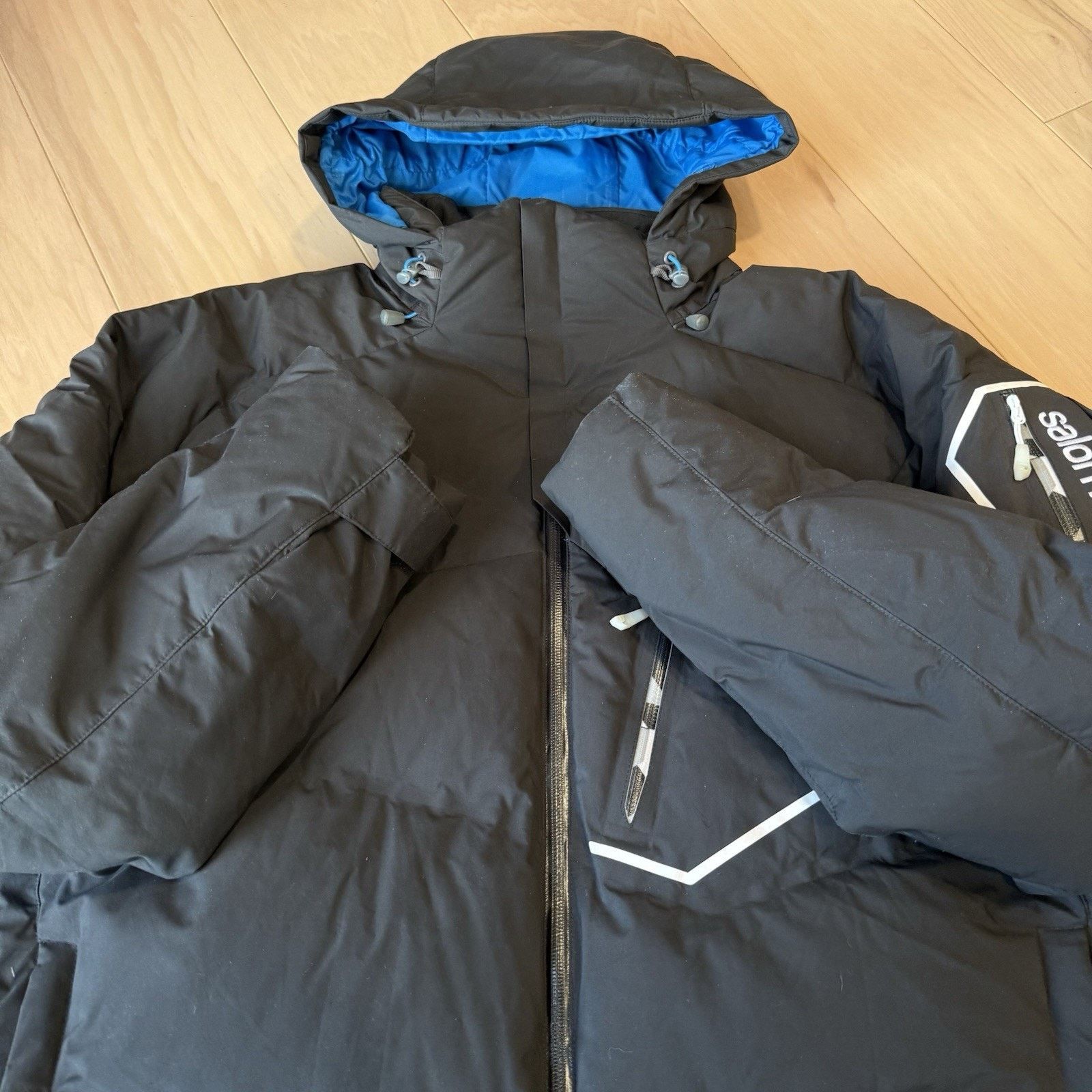 Salomon Salomon Clima Pro Storm Jacket Black Full Zip Puffer Winter Size US XL / EU 56 / 4 - 5 Thumbnail