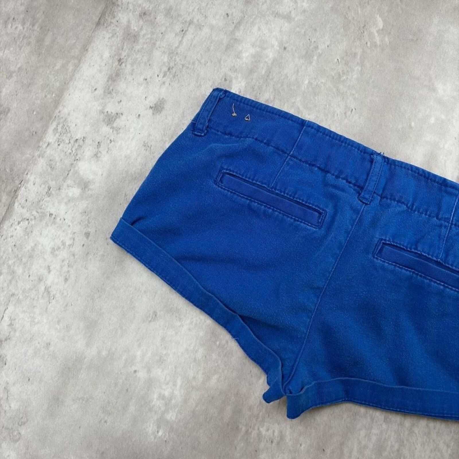 Other Y2K Blue Hollister Surf Grunge Mini Shorts Size 42" / US 20 - 4 Thumbnail