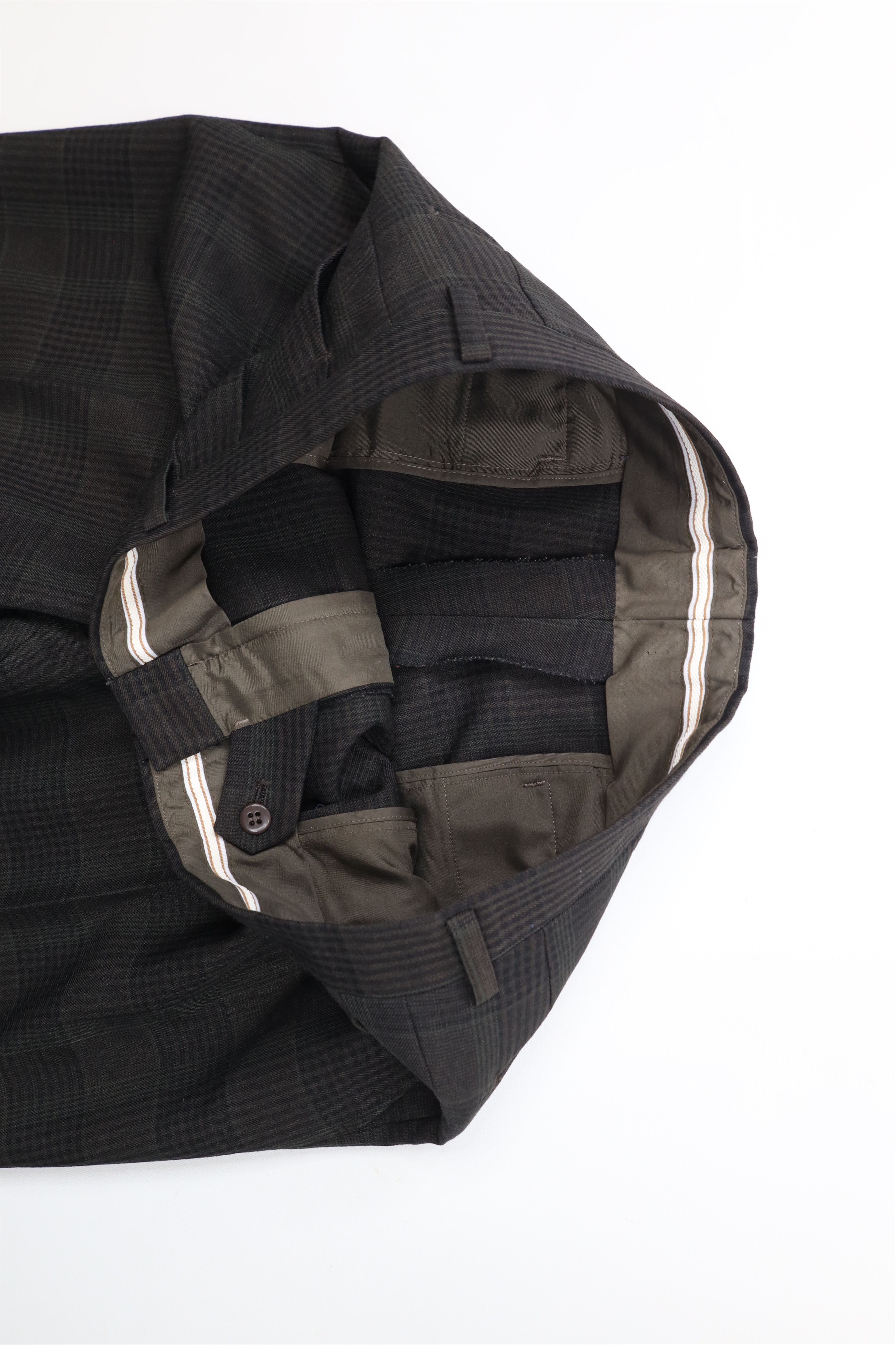 Vintage Vintage 90s Streetwear Cuffed Wide Leg Chino Pants Plaid Size US 32 / EU 48 - 6 Thumbnail