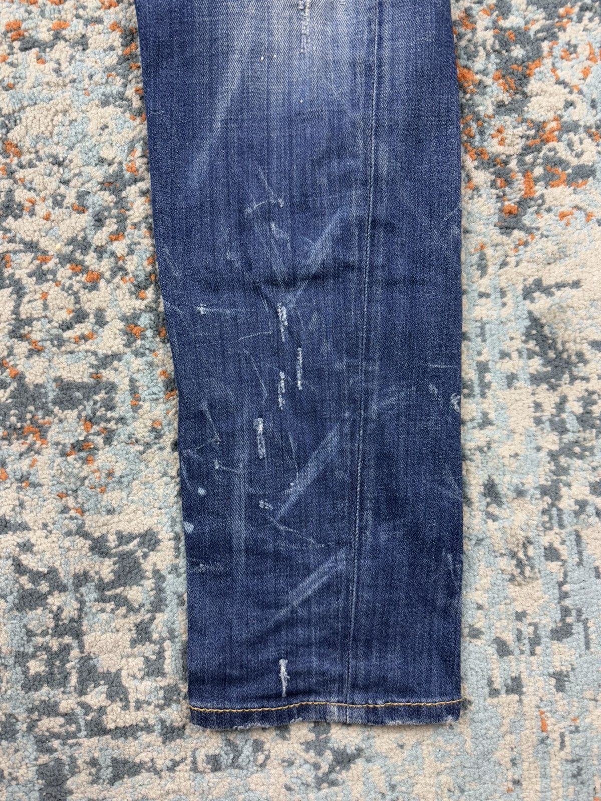 Designer × Dsquared2 × Vintage Vintage y2k Dsquared2 distressed paint splatter washed denim Size US 32 / EU 48 - 9 Thumbnail