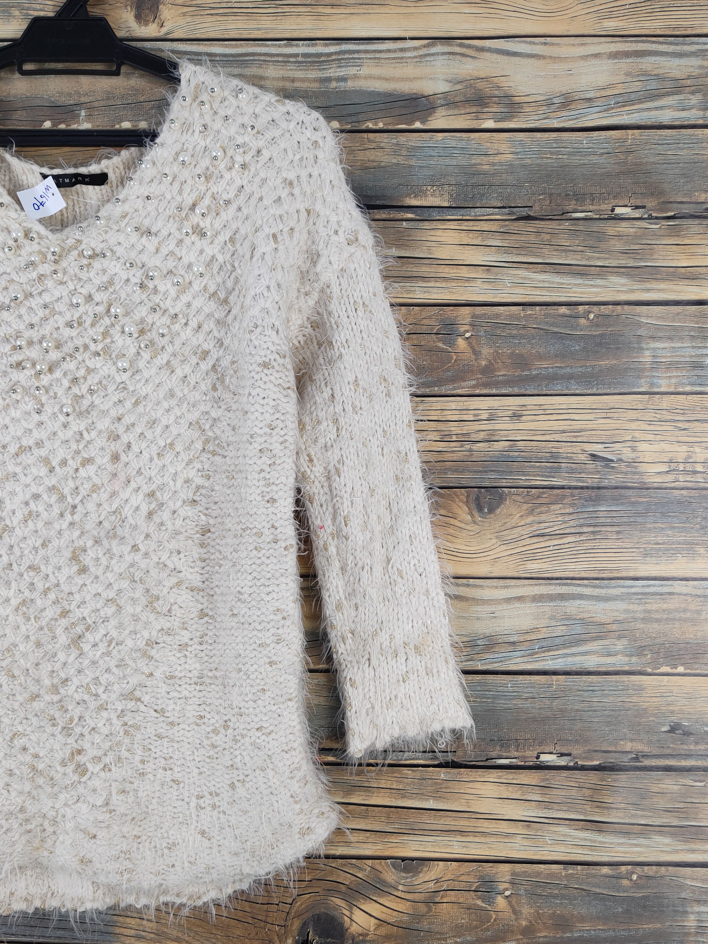 Japanese Brand Atmark Light Brown Shag Shaggy Fur Mohair Knitwear #W1670 Size M / US 6-8 / IT 42-44 - 5 Thumbnail