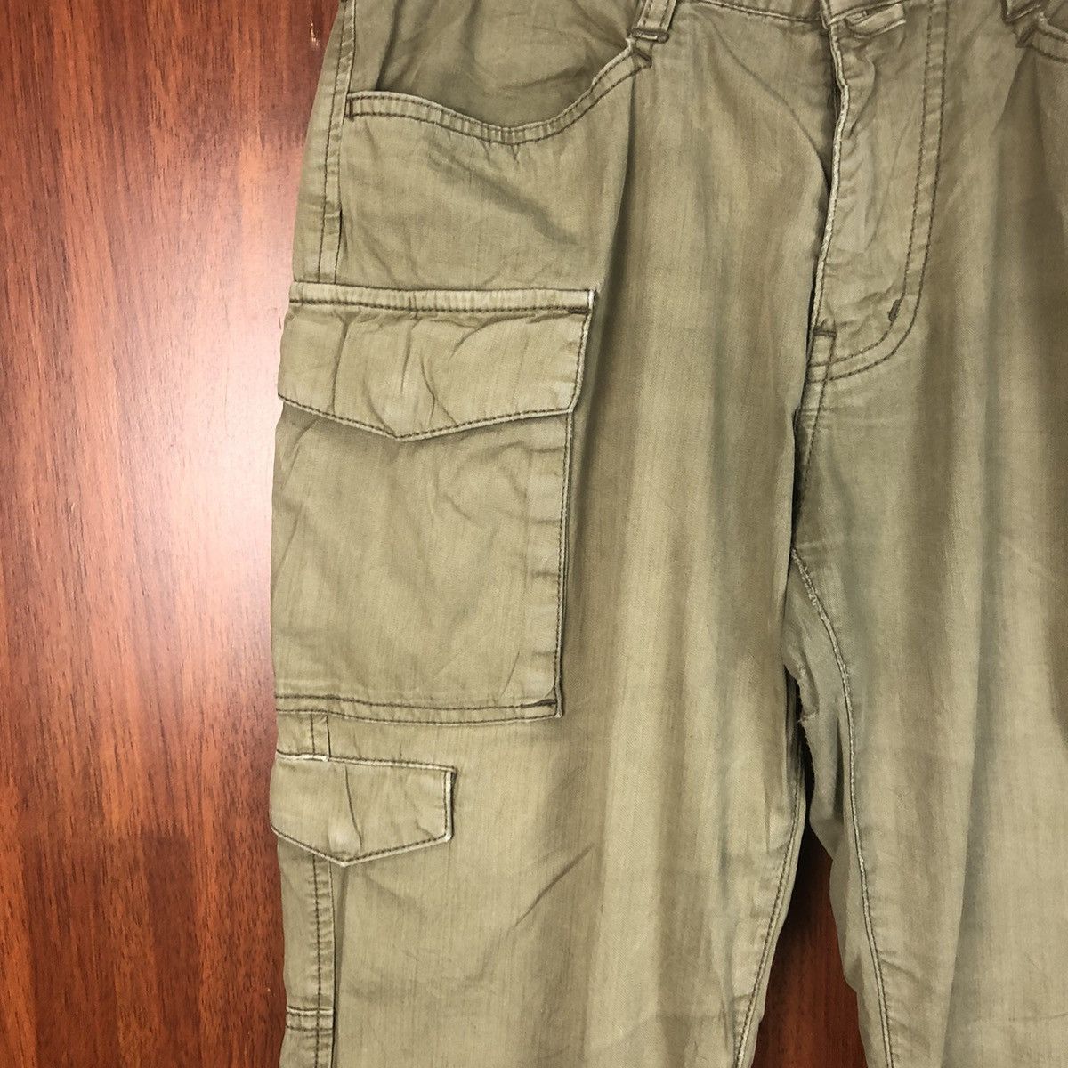 Japanese Brand × Takeo Kikuchi Takeo Kikuchi Green Cargo Multipocket Pants #7519 Size US 30 / EU 46 - 6 Thumbnail
